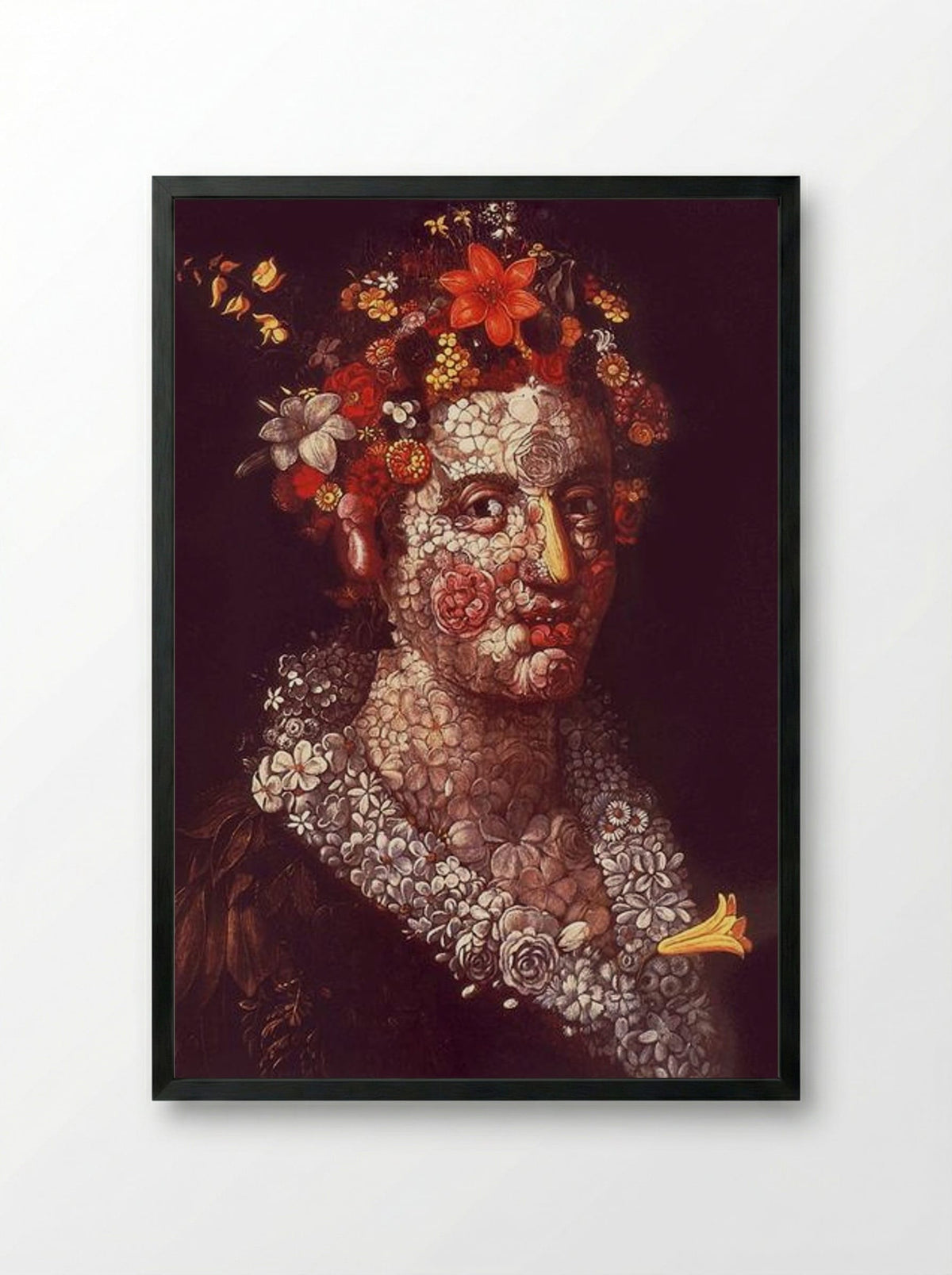 Flora - Giuseppe Arcimboldo - Framed Print Black