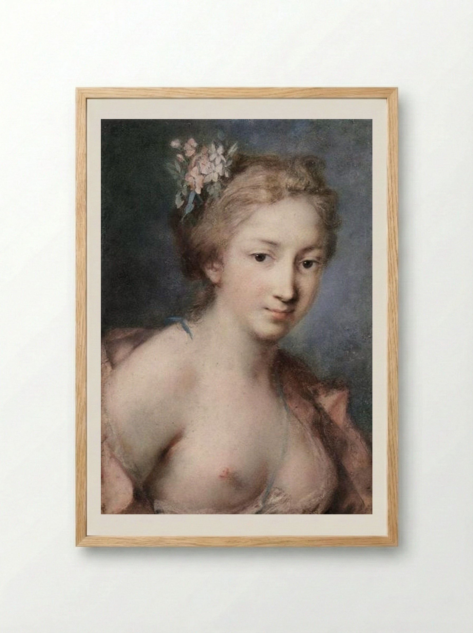 Flora - Rosalba Carriera - Framed Print Wood