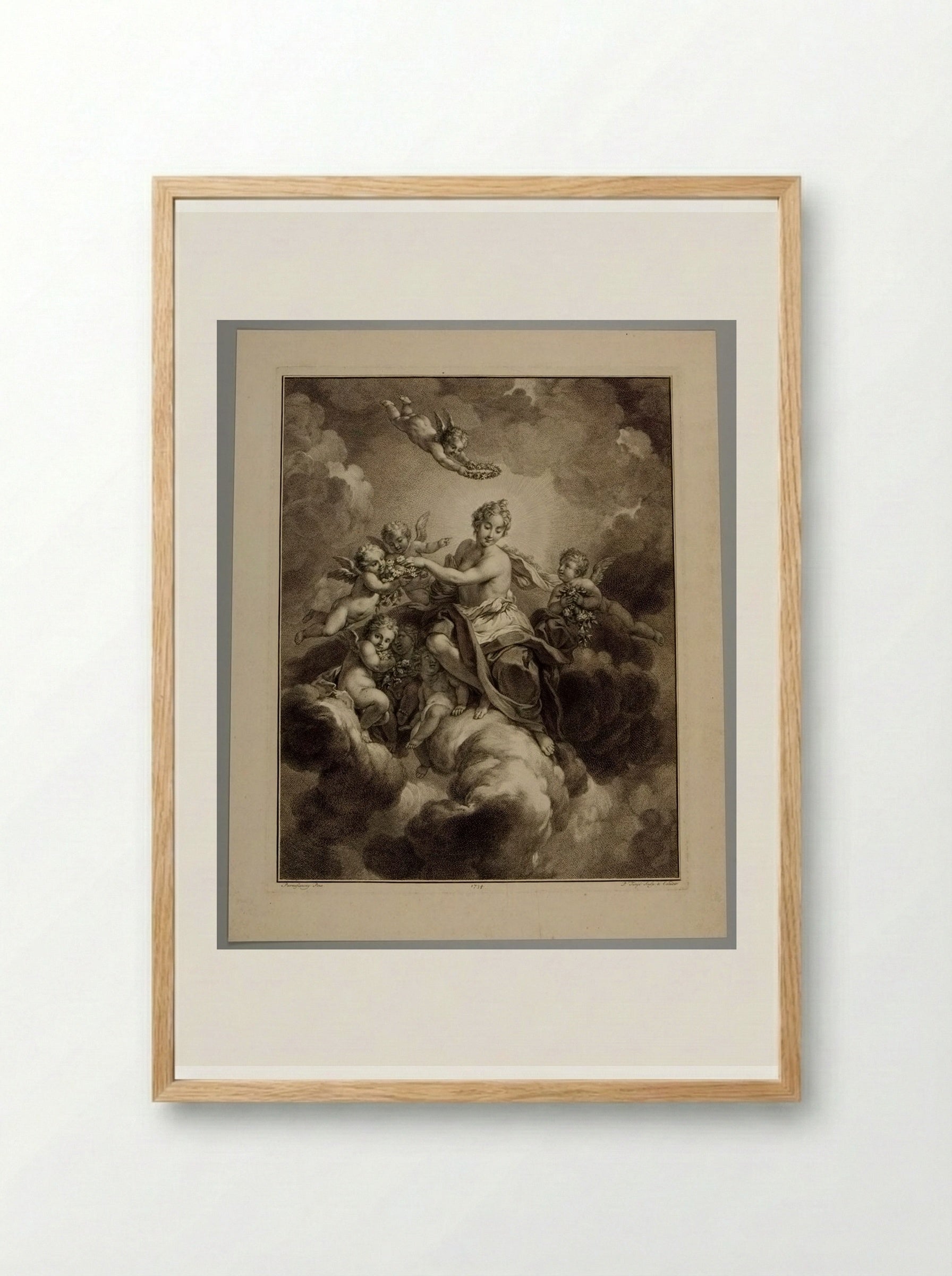 Flora - Pieter Tanjé - Framed Print Wood