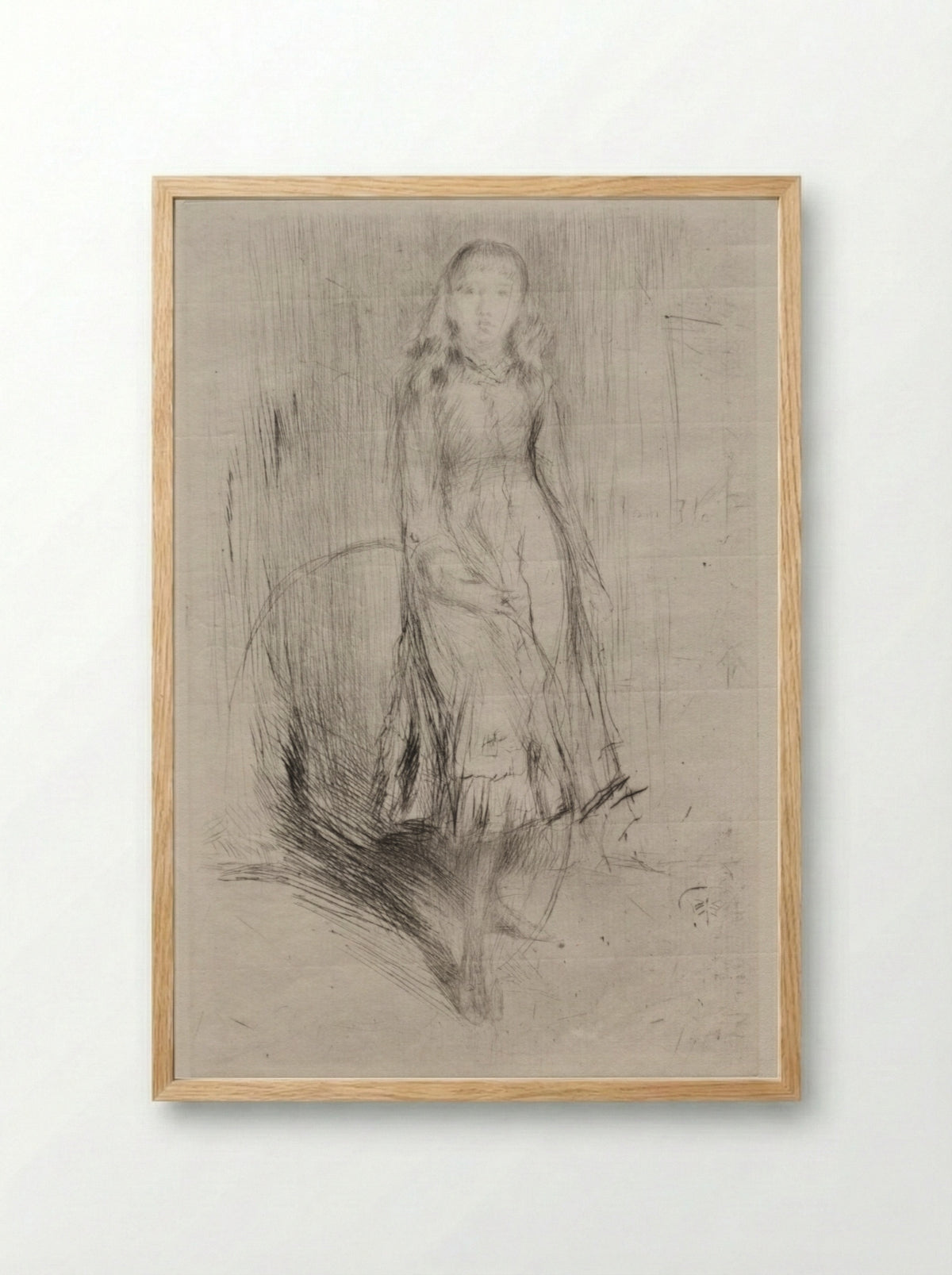 Florence Leyland - James McNeill Whistler - Framed Print Wood