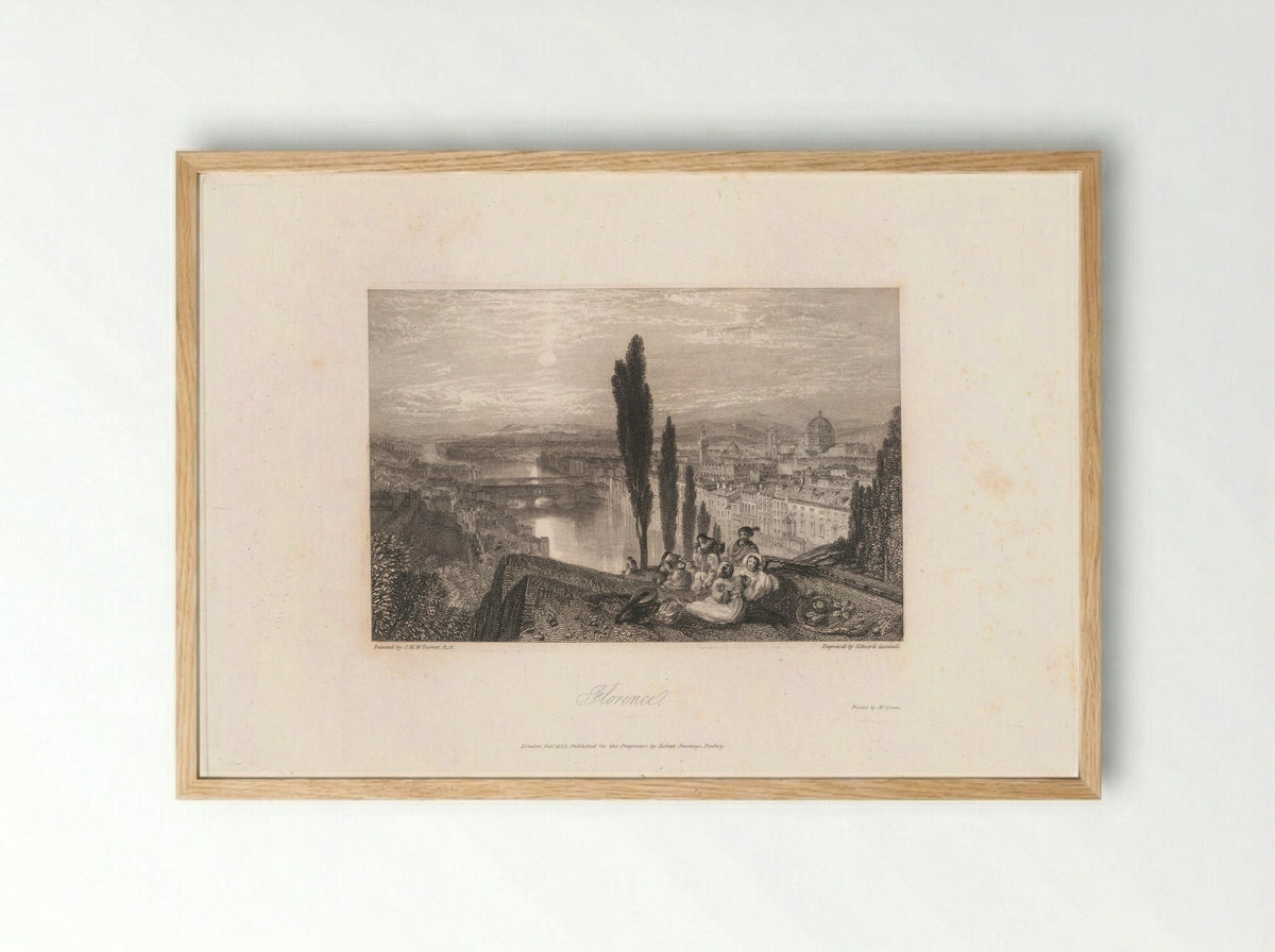 Florence - Edward Goodall - Framed Print Wood