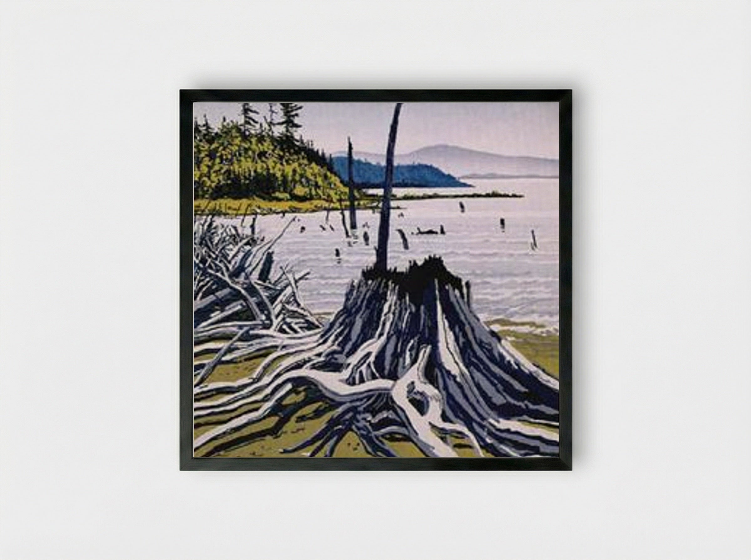 Flotsam-Allagash - Neil Welliver - Framed Print Black