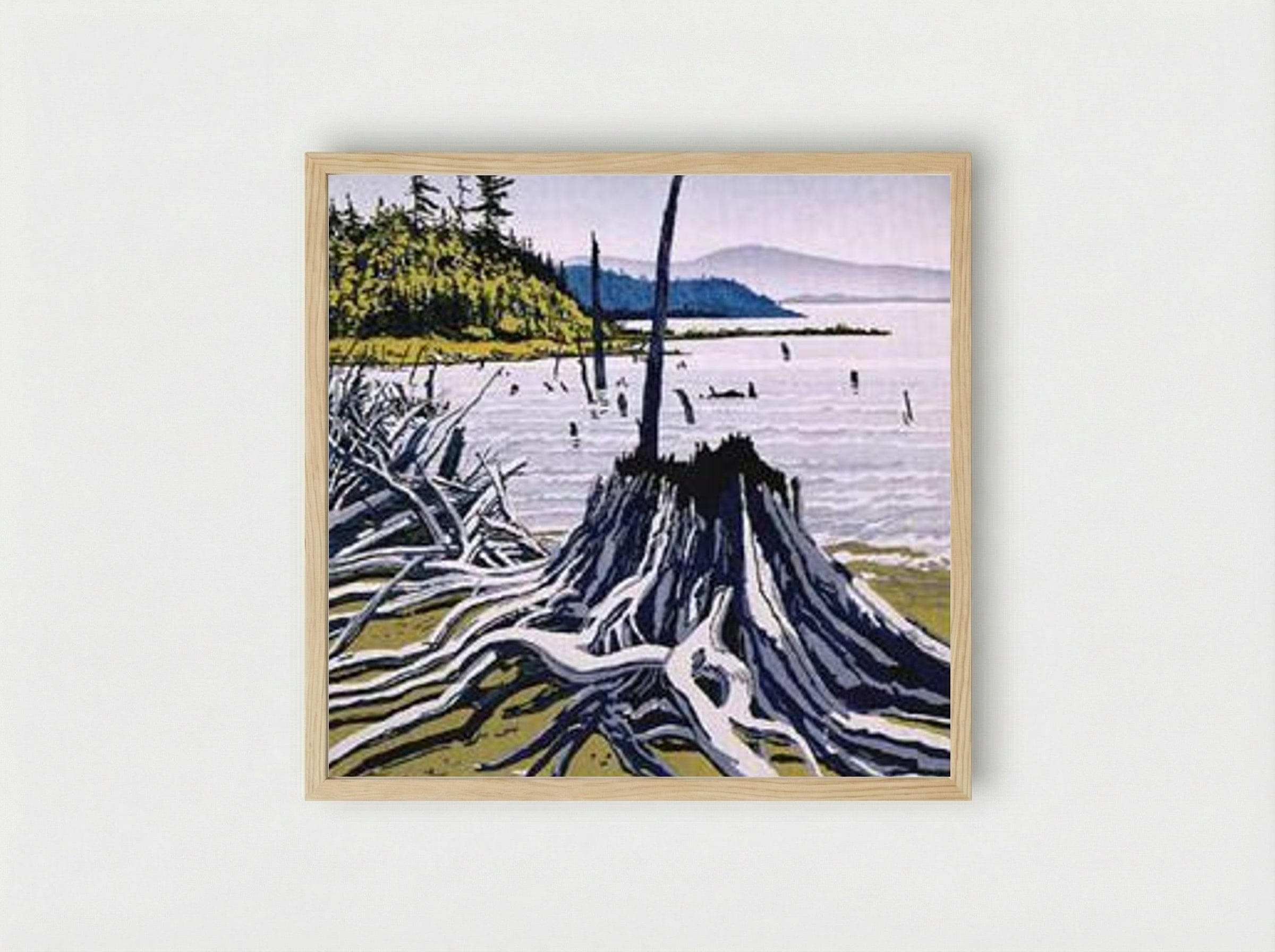 Flotsam-Allagash - Neil Welliver - Framed Print Wood