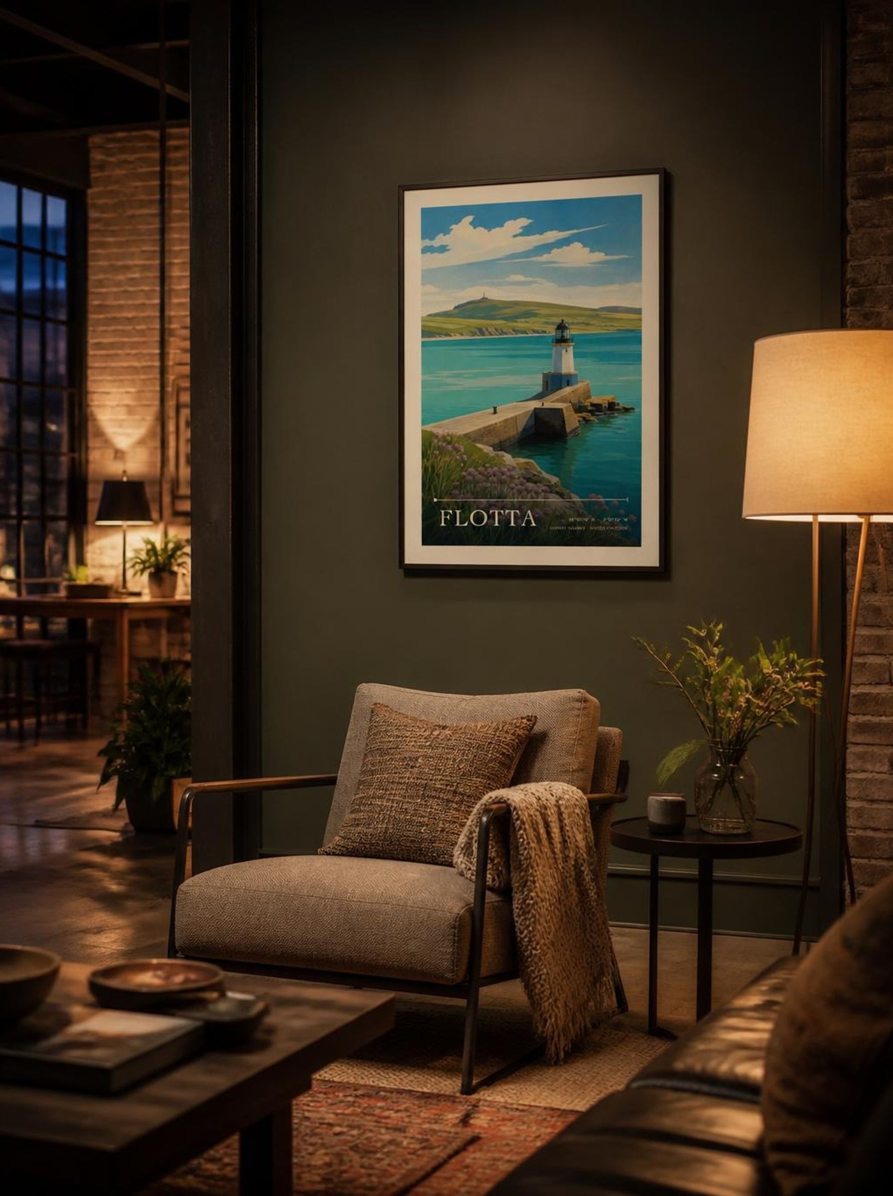 Flotta Orkney Islands United Kingdom Travel Poster - Lifestyle