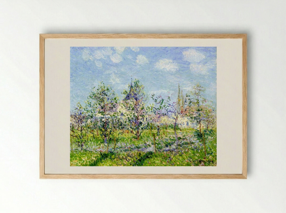 Flowering Orchard, Spring - Gustave Loiseau - Framed Print Wood