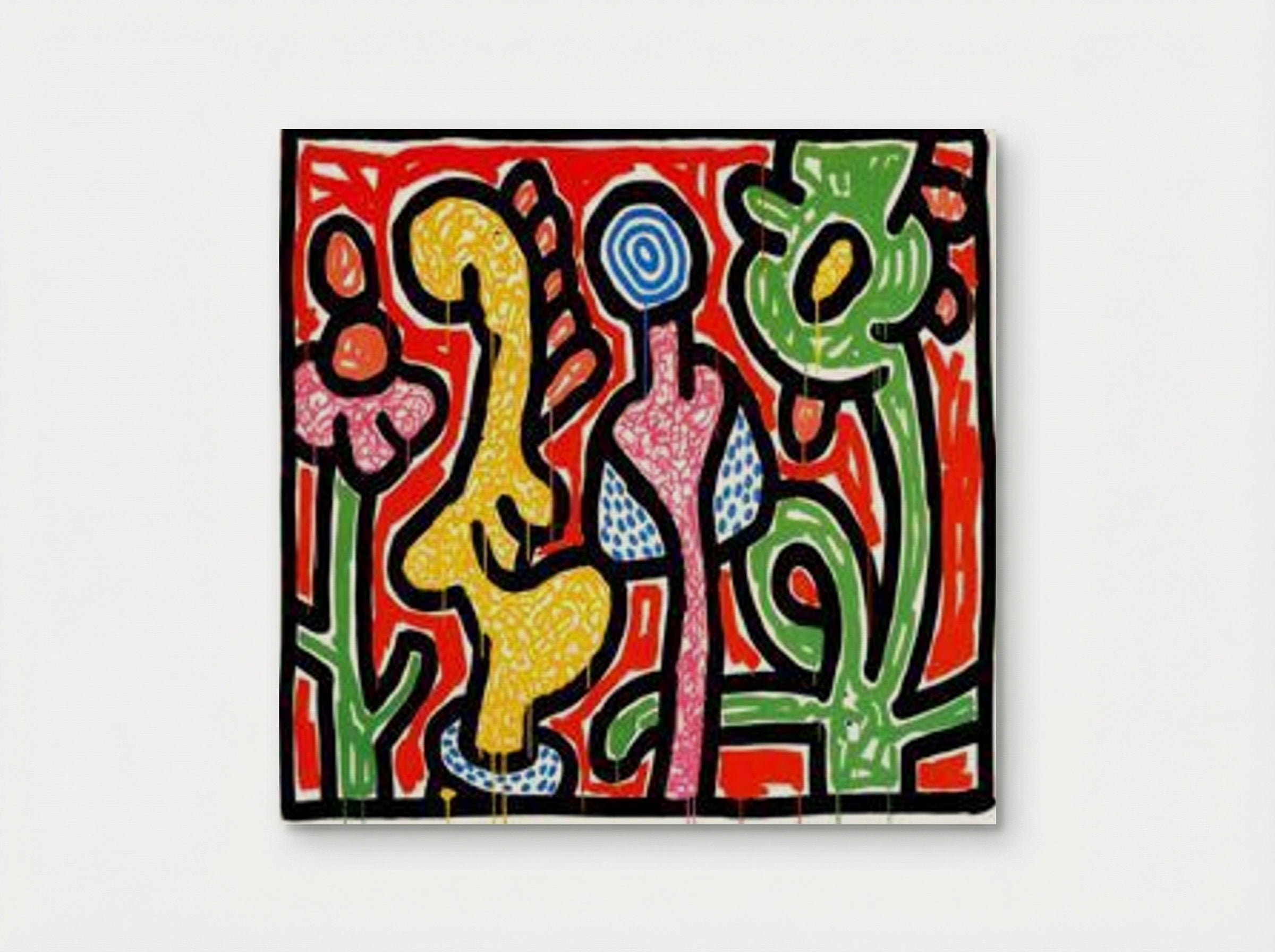 Flowers IV - Keith Haring - Poster