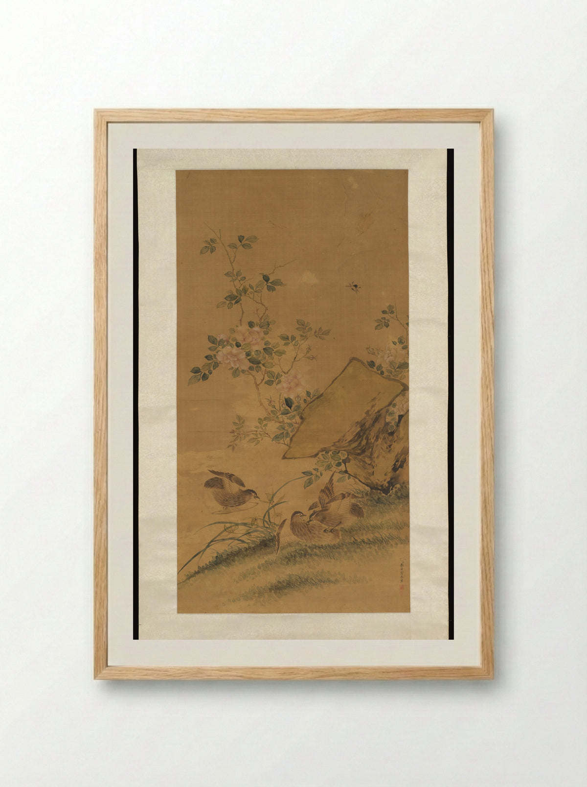 Flowers and Birds - Zhang Ruoai - Framed Print Wood