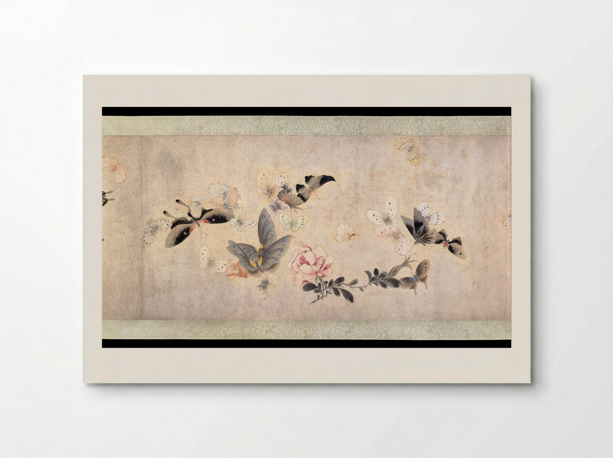 Flowers and Butterflies - Ma Quan - Poster