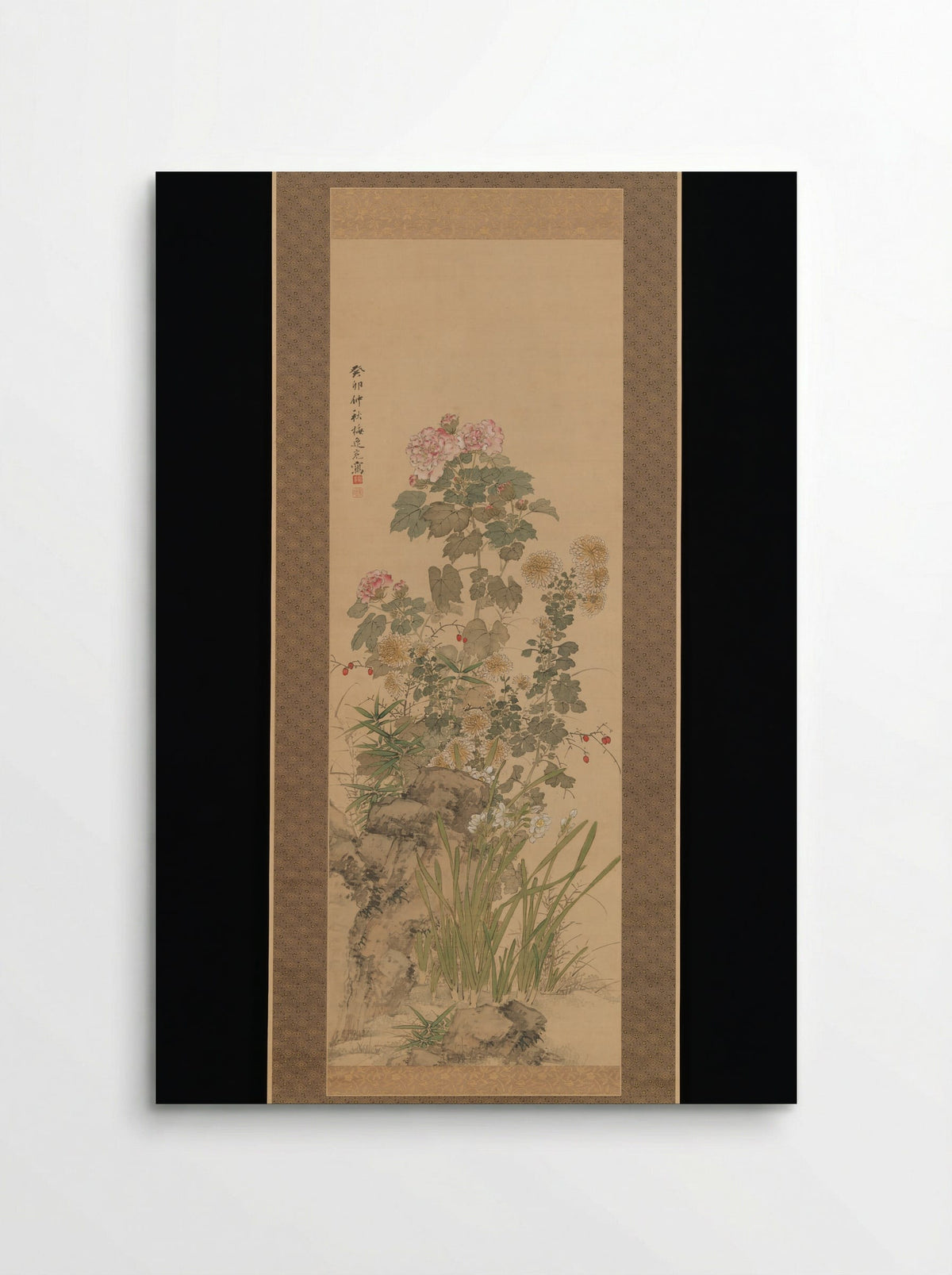 Flowers and Grasses of Autumn - Yamamoto Baiitsu - Poster
