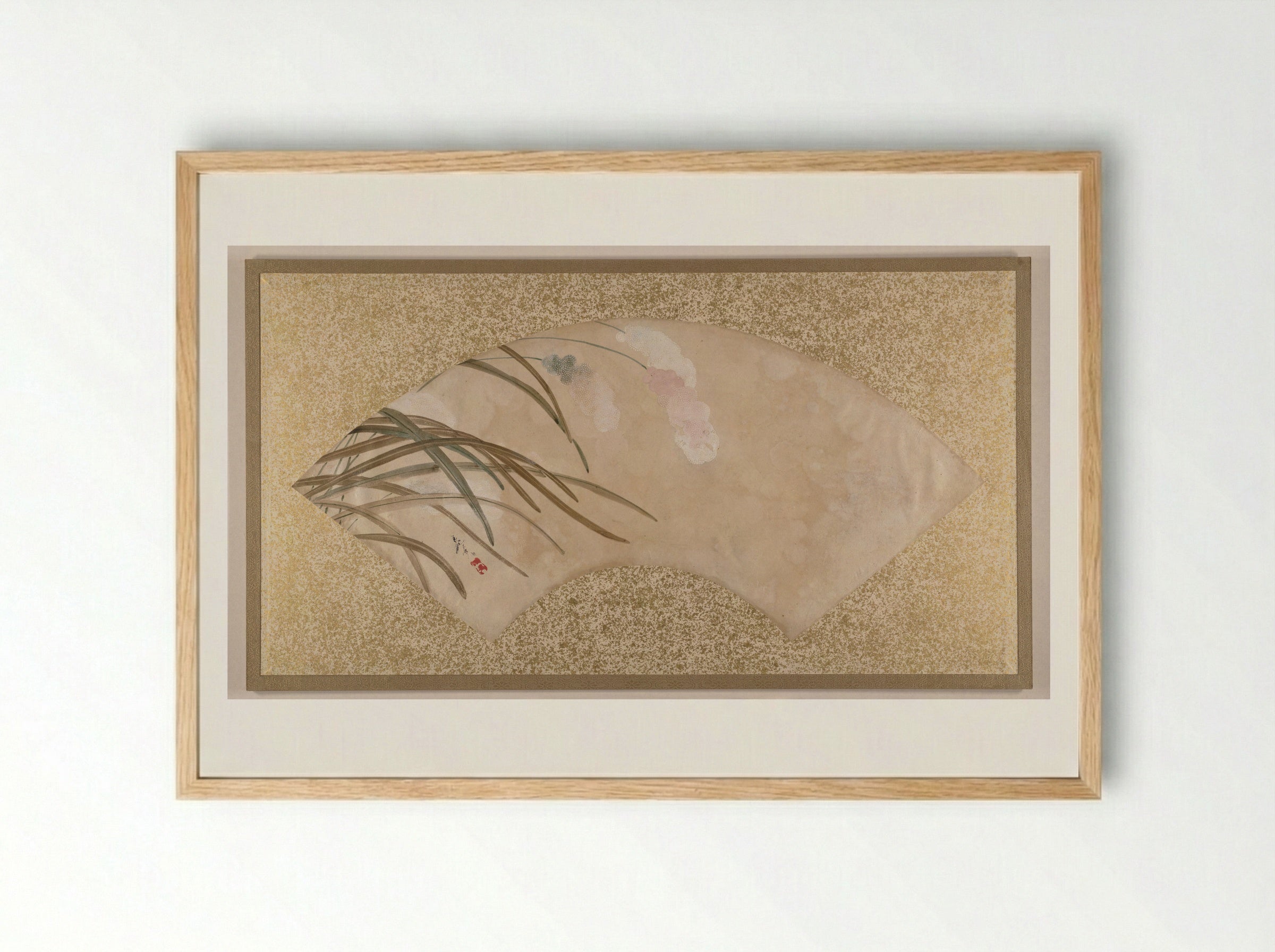 Flowers and Leaves - Shibata Zeshin - Framed Print Wood