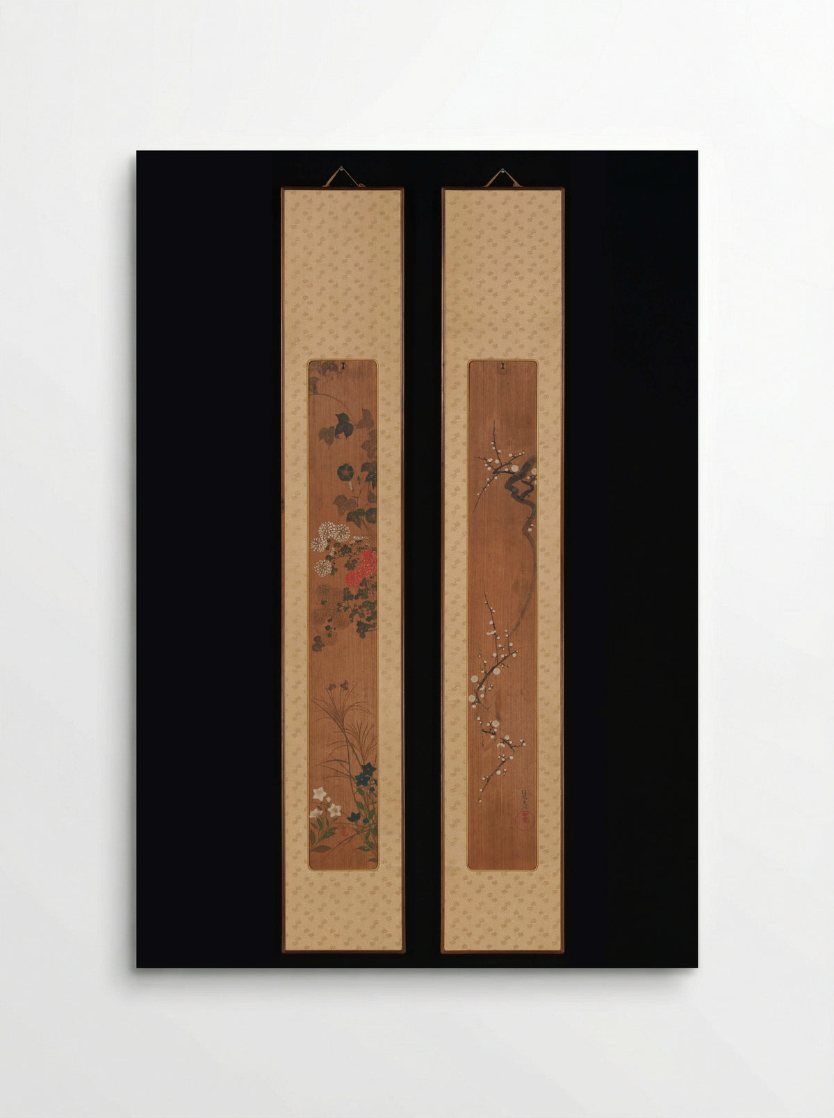Flowers of Spring and Autumn - Ogata Kōrin - Poster