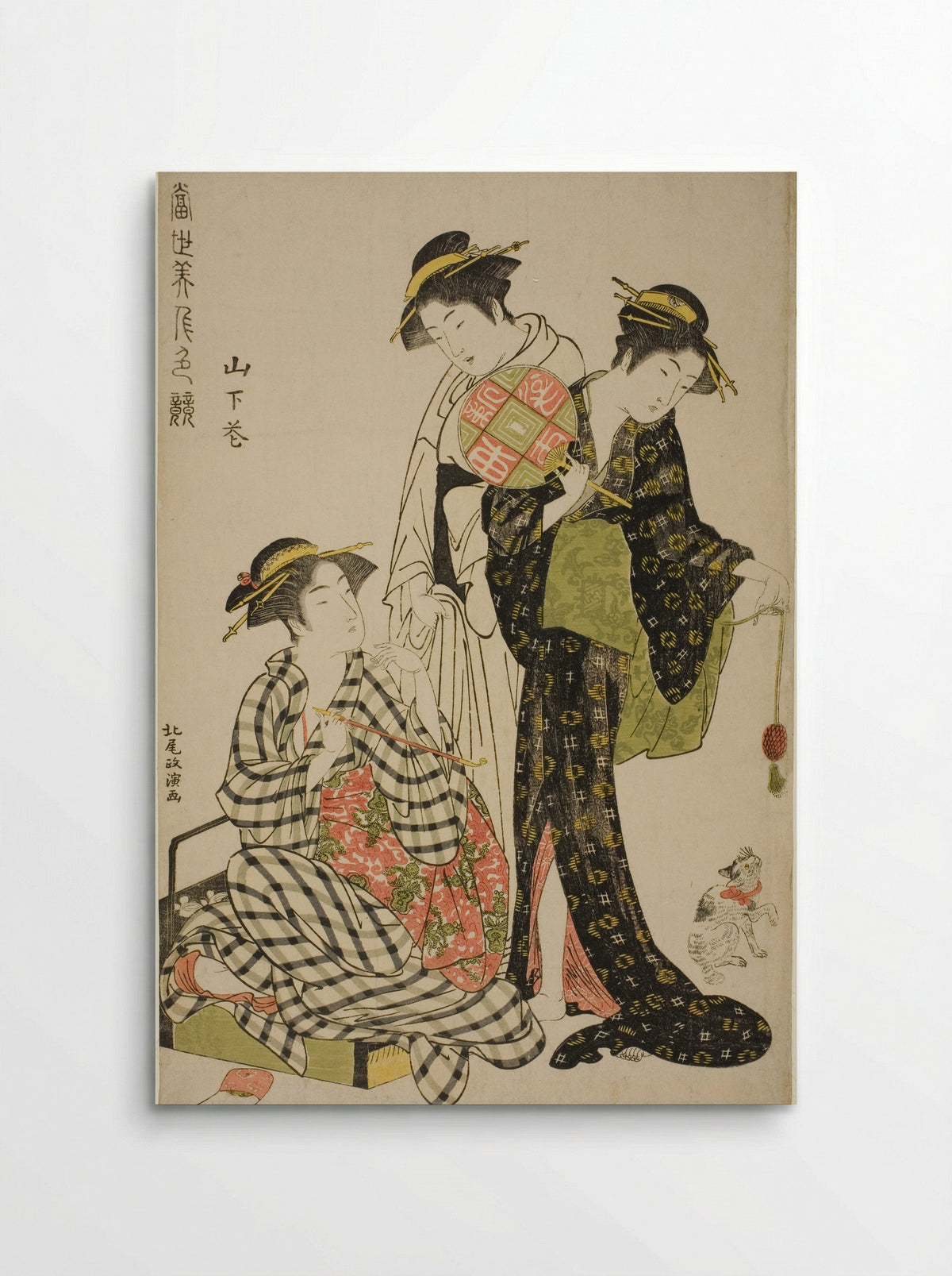 Flowers of Yamashita - Kitao Masanobu - Poster