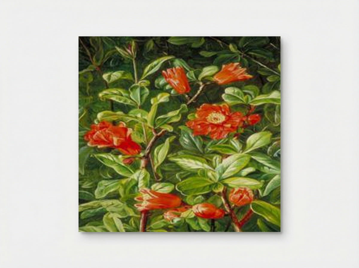 Flowers of the Pomegranate, Painted in Teneriffe - Marianne North - Poster