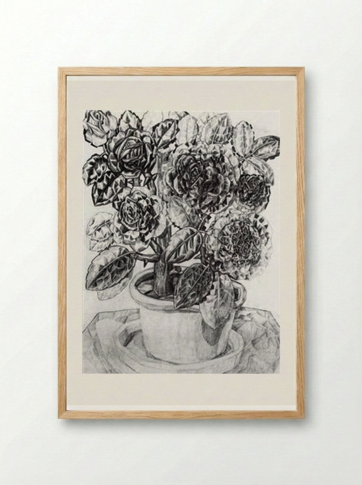 Flowers - Pavel Filonov - Framed Print Wood