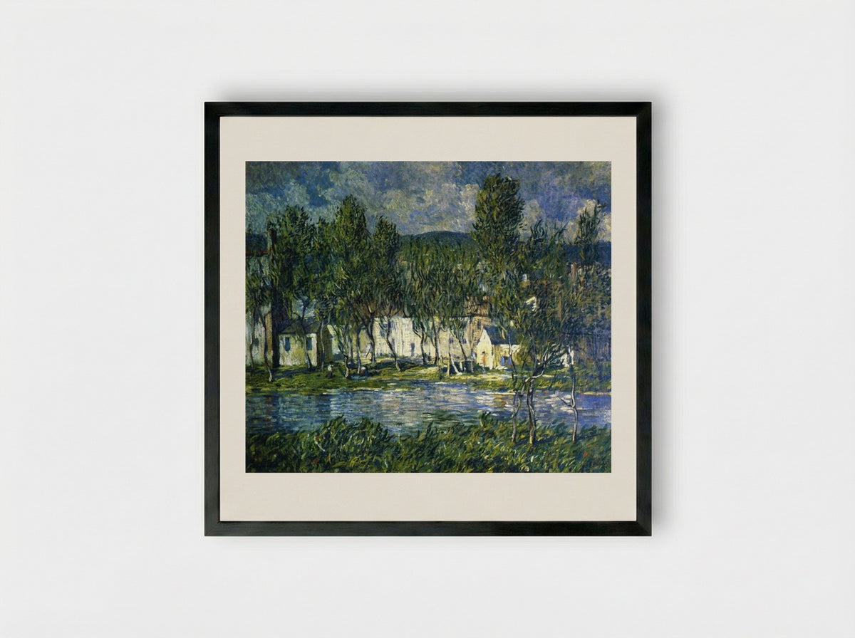 Flowing Water - Robert Spencer - Framed Print Black