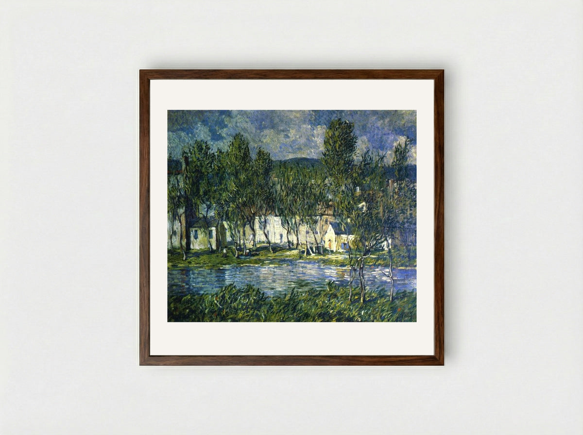 Flowing Water - Robert Spencer - Framed Print Dark Wood