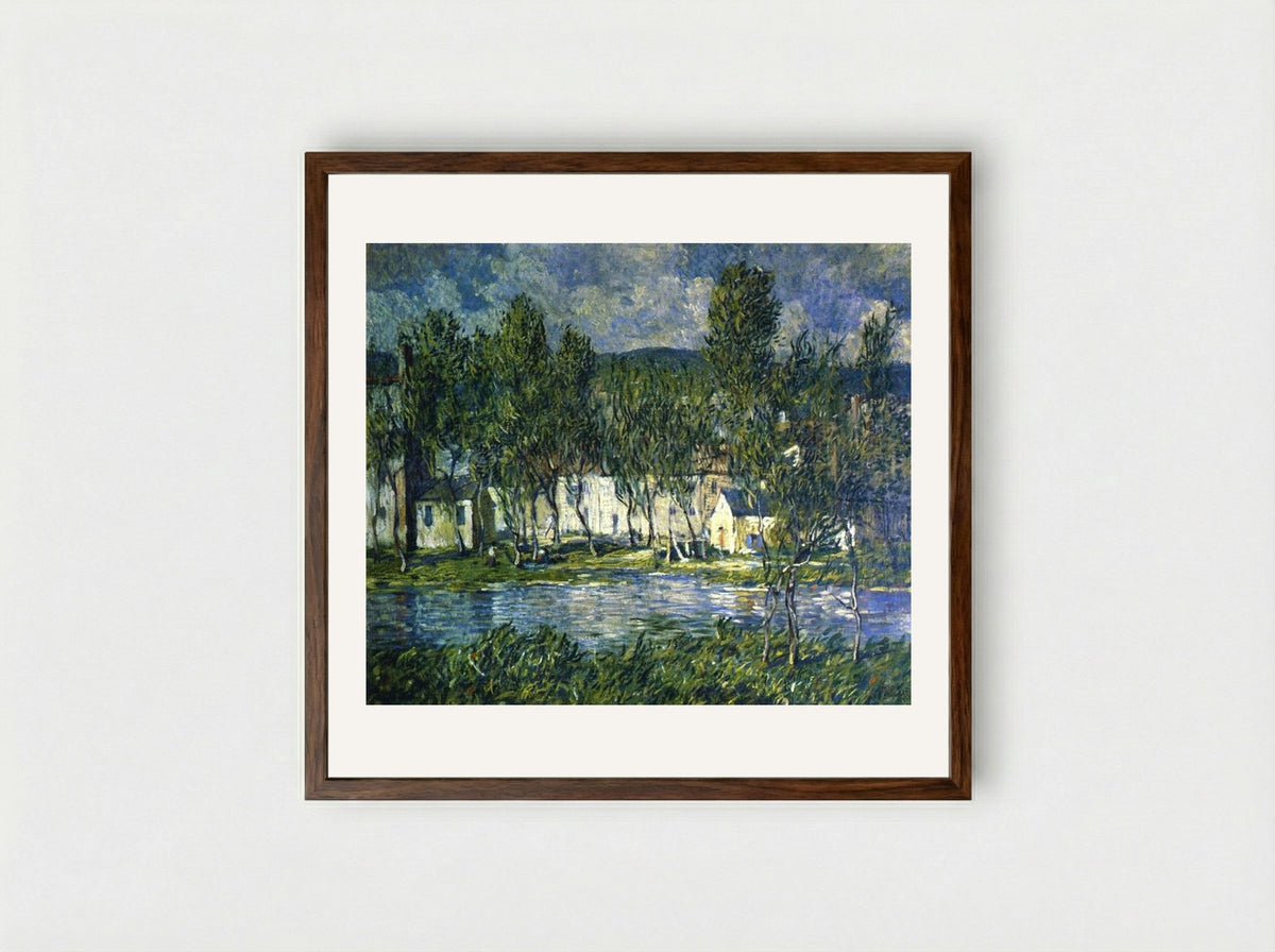 Flowing Water - Robert Spencer - Framed Print Dark Wood