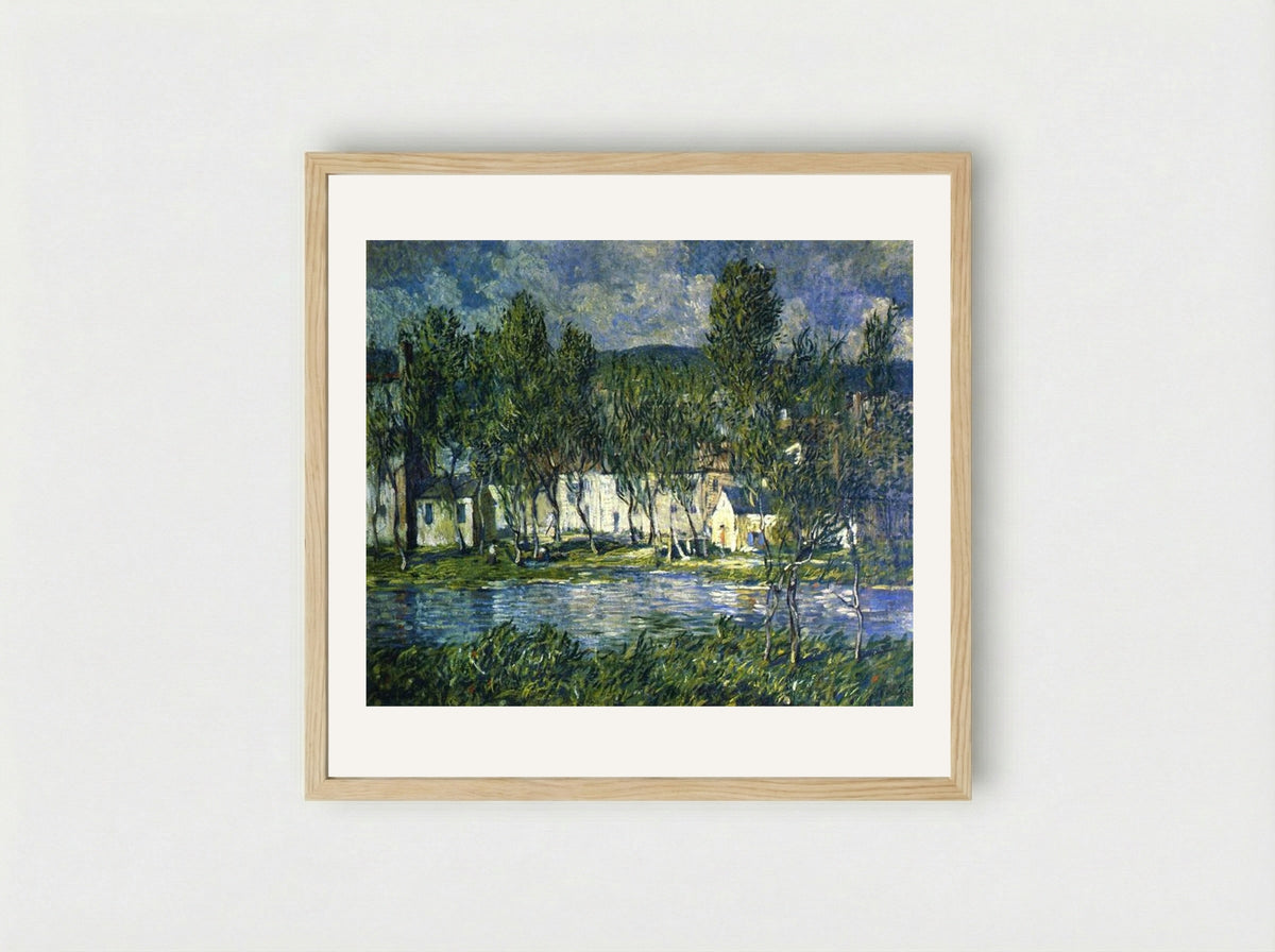 Flowing Water - Robert Spencer - Framed Print Wood