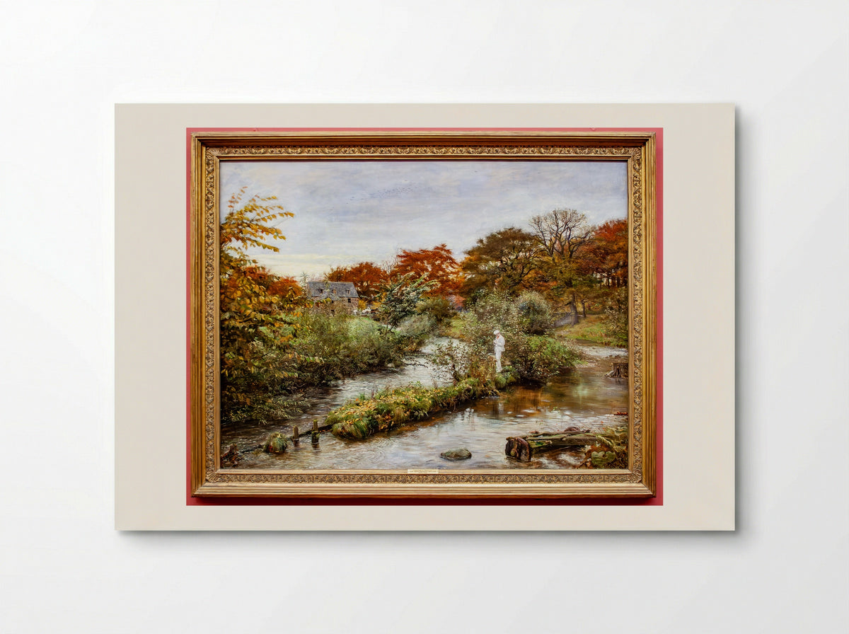 Flowing to the River - John Everett Millais - Poster