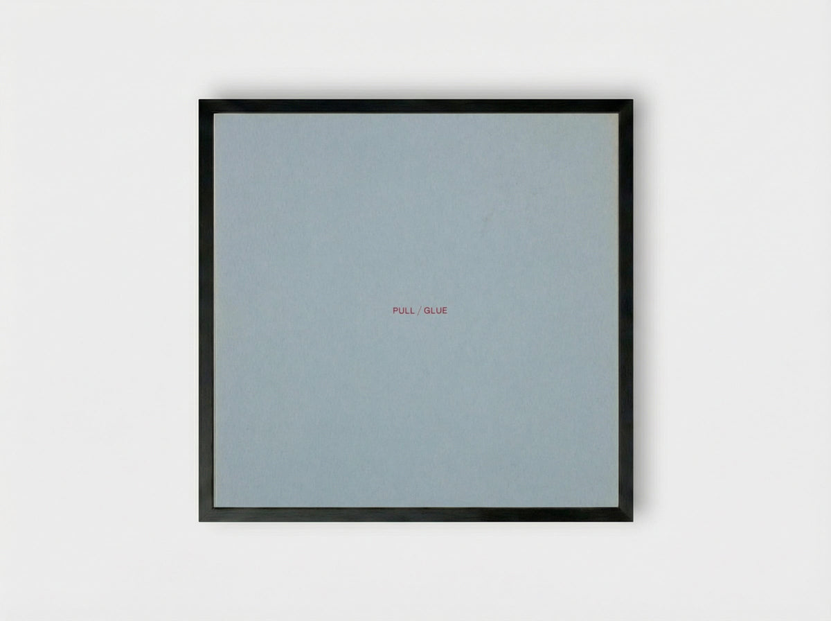 Flux Music (Pull/Glue) - Paul Sharits - Framed Print Black
