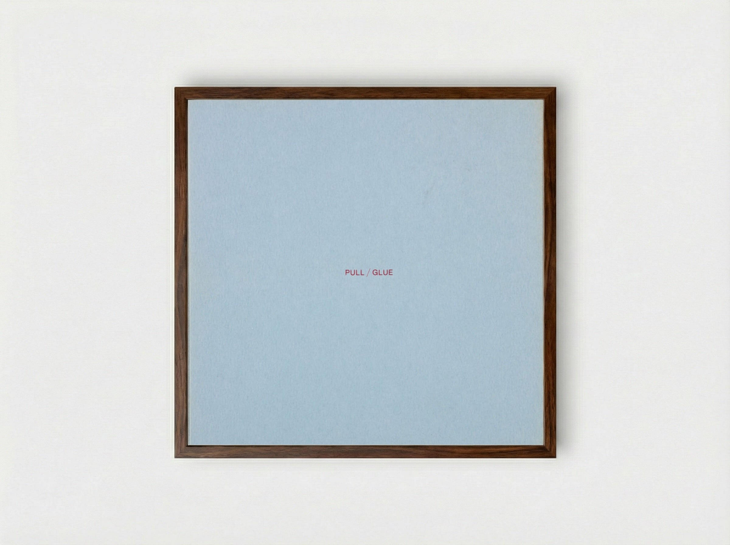 Flux Music (Pull/Glue) - Paul Sharits - Framed Print Dark Wood