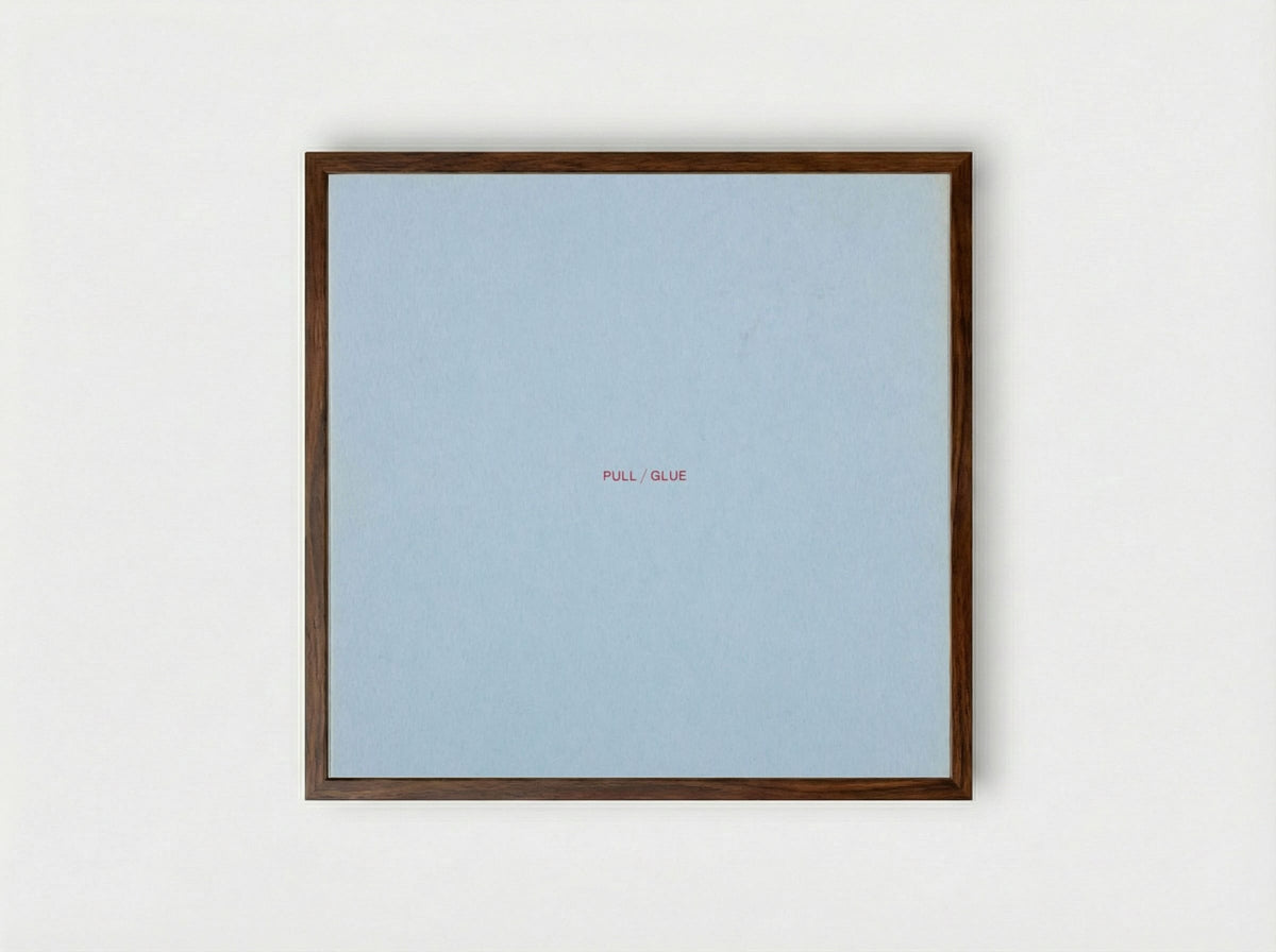 Flux Music (Pull/Glue) - Paul Sharits - Framed Print Dark Wood