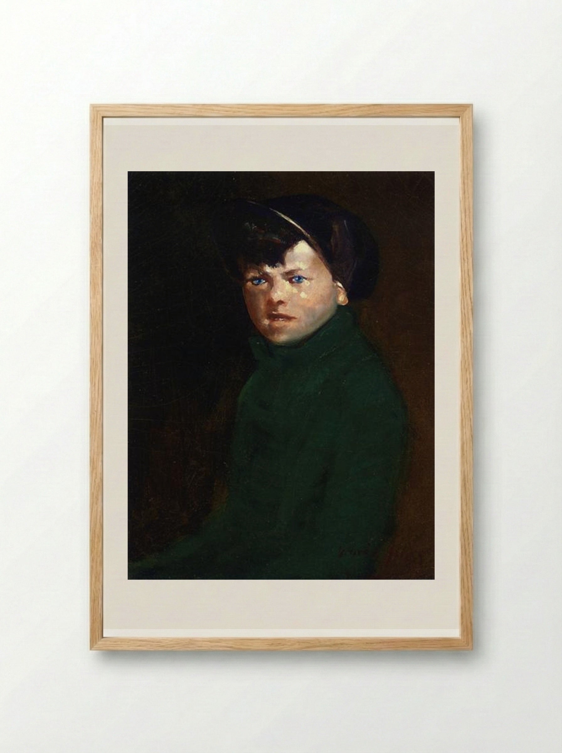 Flyweight Champion of Jumel Place - George Luks - Framed Print Wood