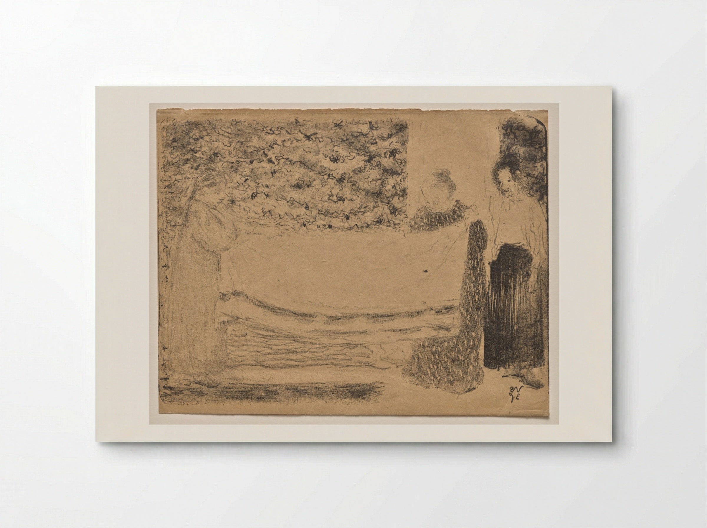 Folding the Linen - Édouard Vuillard - Poster
