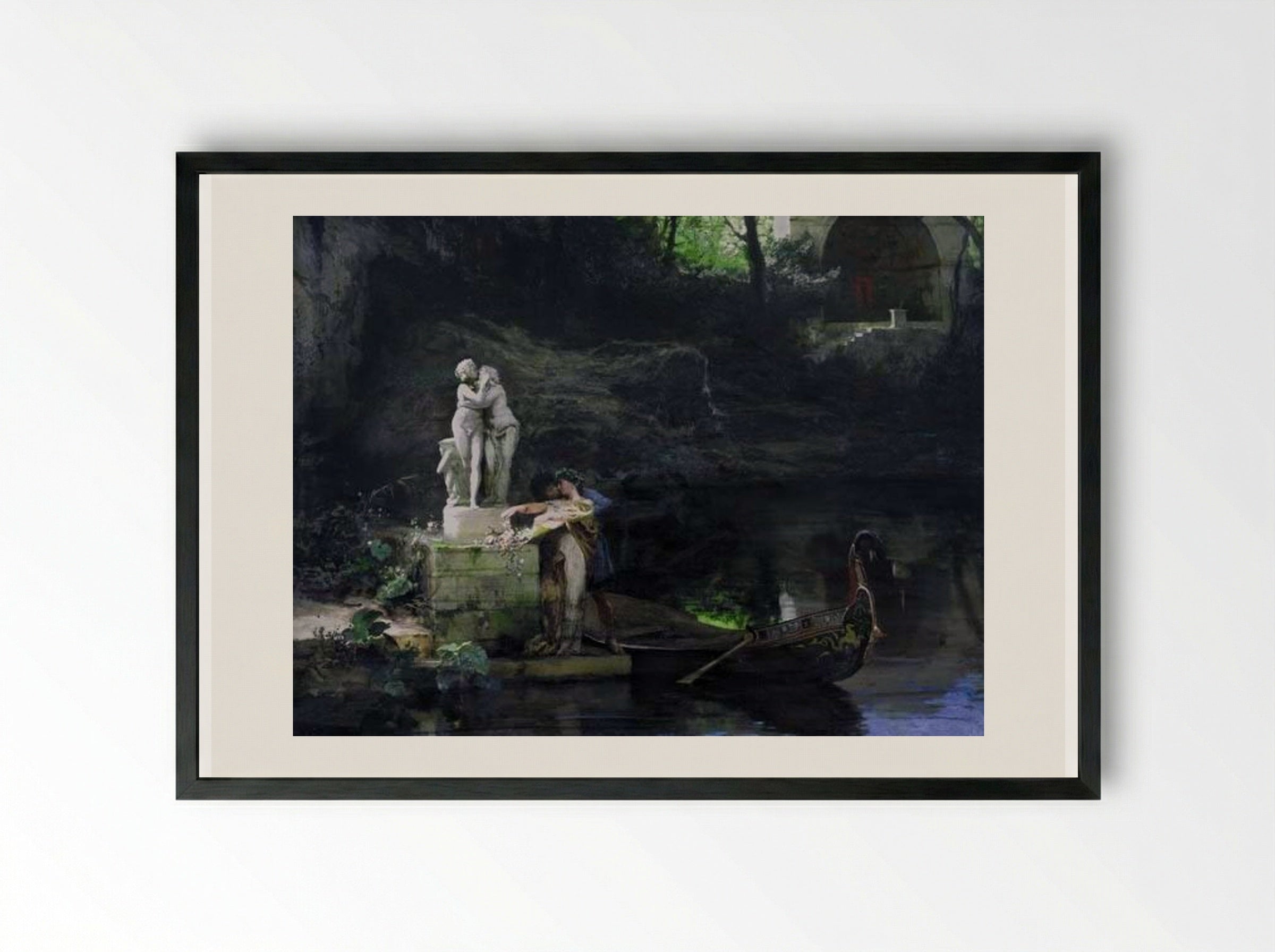 Following the Example of the Gods - Henryk Siemiradzki - Framed Print Black