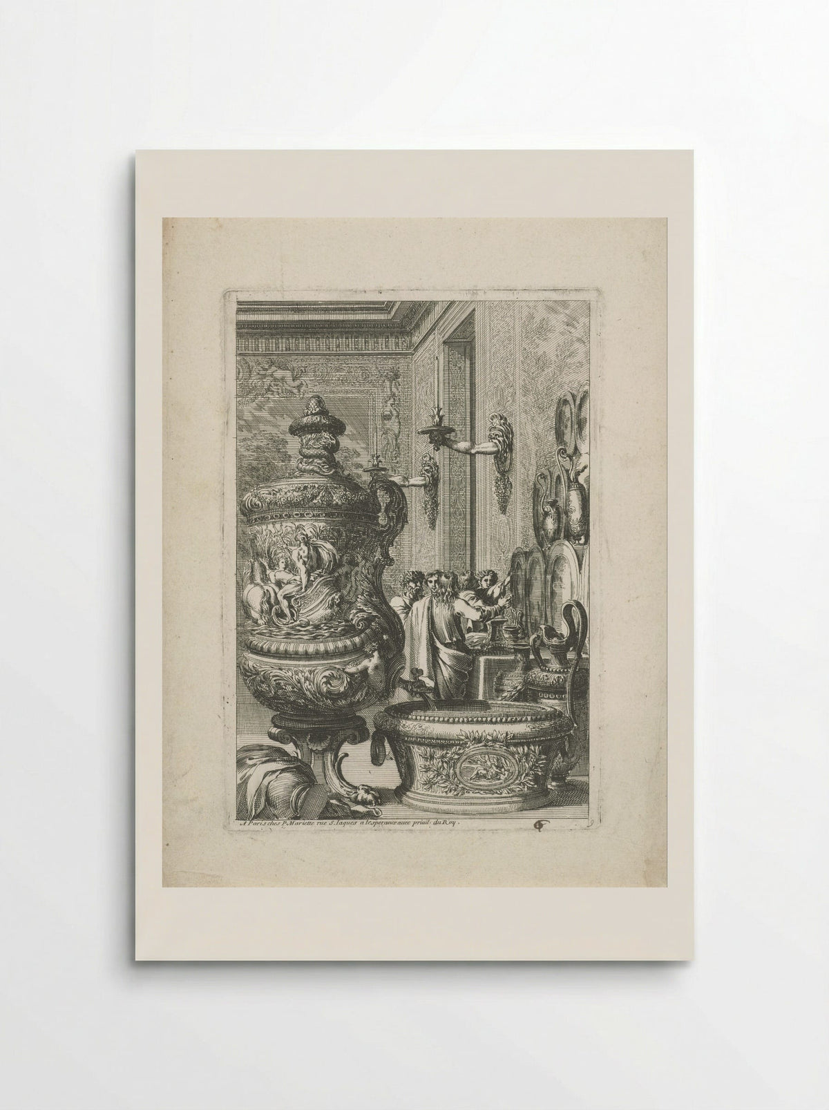 Fontein naar rechts gekeerd - Jean Lepautre - Poster