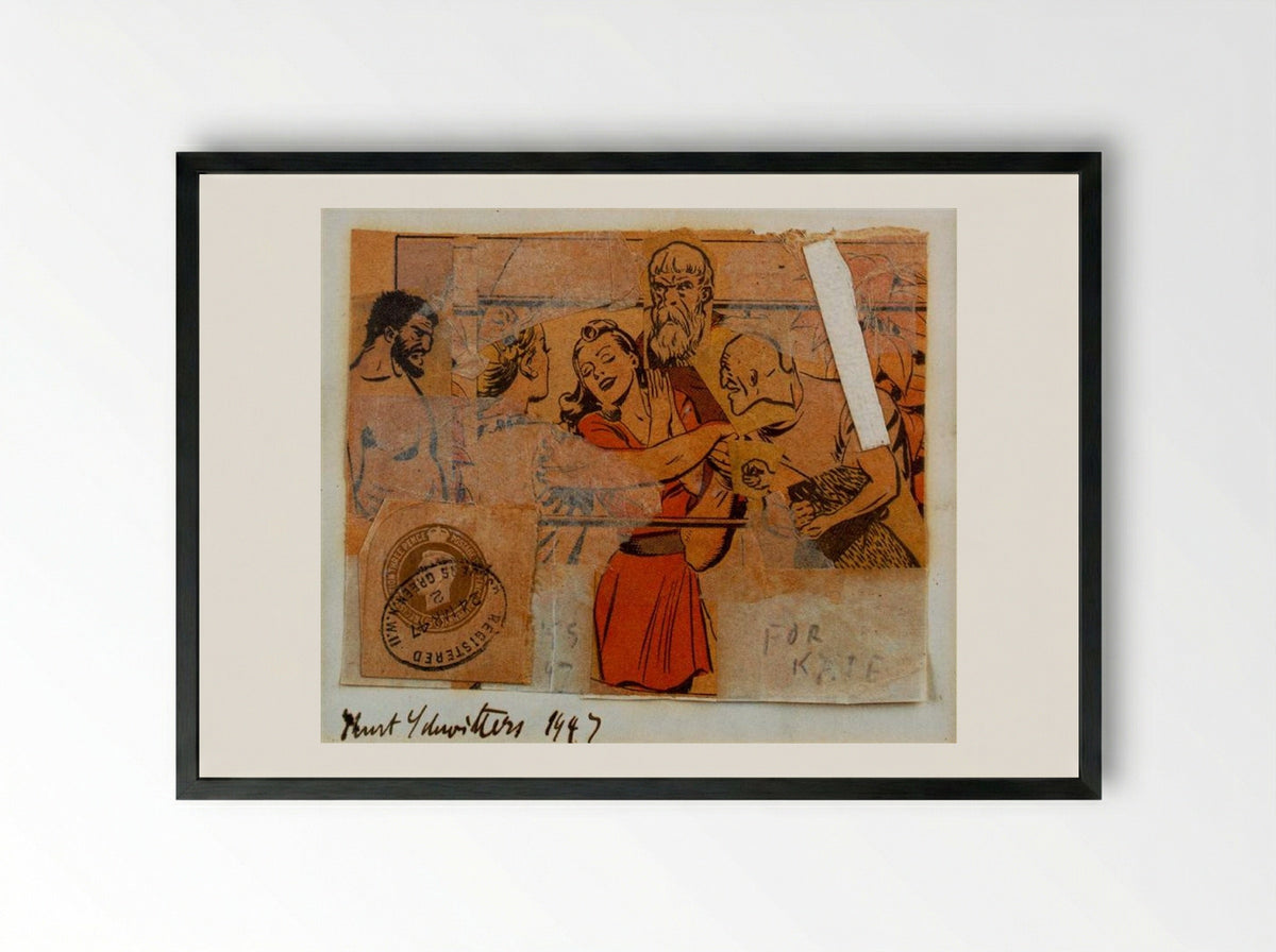 For Kate - Kurt Schwitters - Framed Print Black