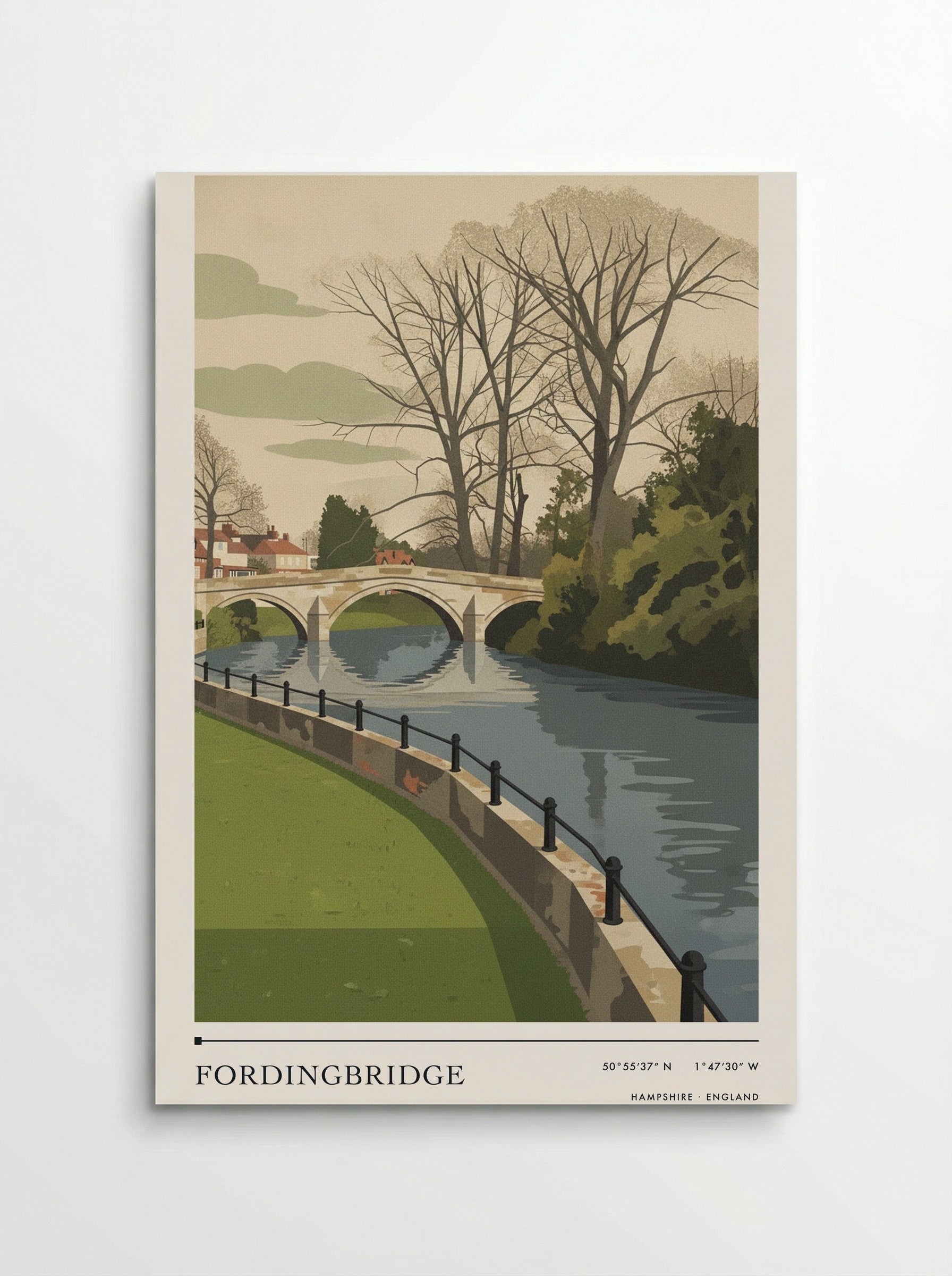 Fordingbridge Hampshire England Travel Poster - Poster