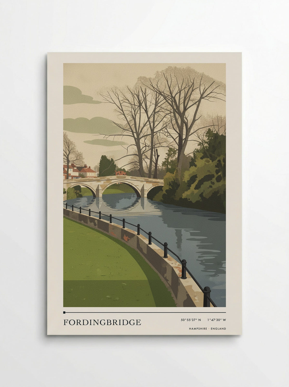 Fordingbridge Hampshire England Travel Poster - Poster