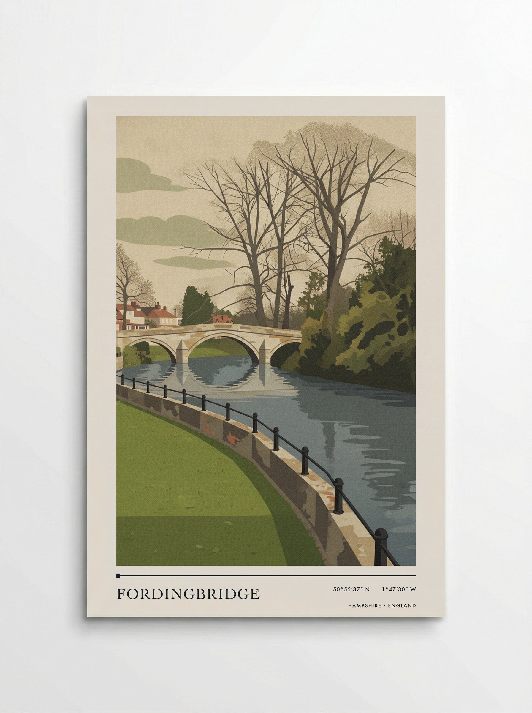 Fordingbridge Hampshire England Travel Poster - Poster