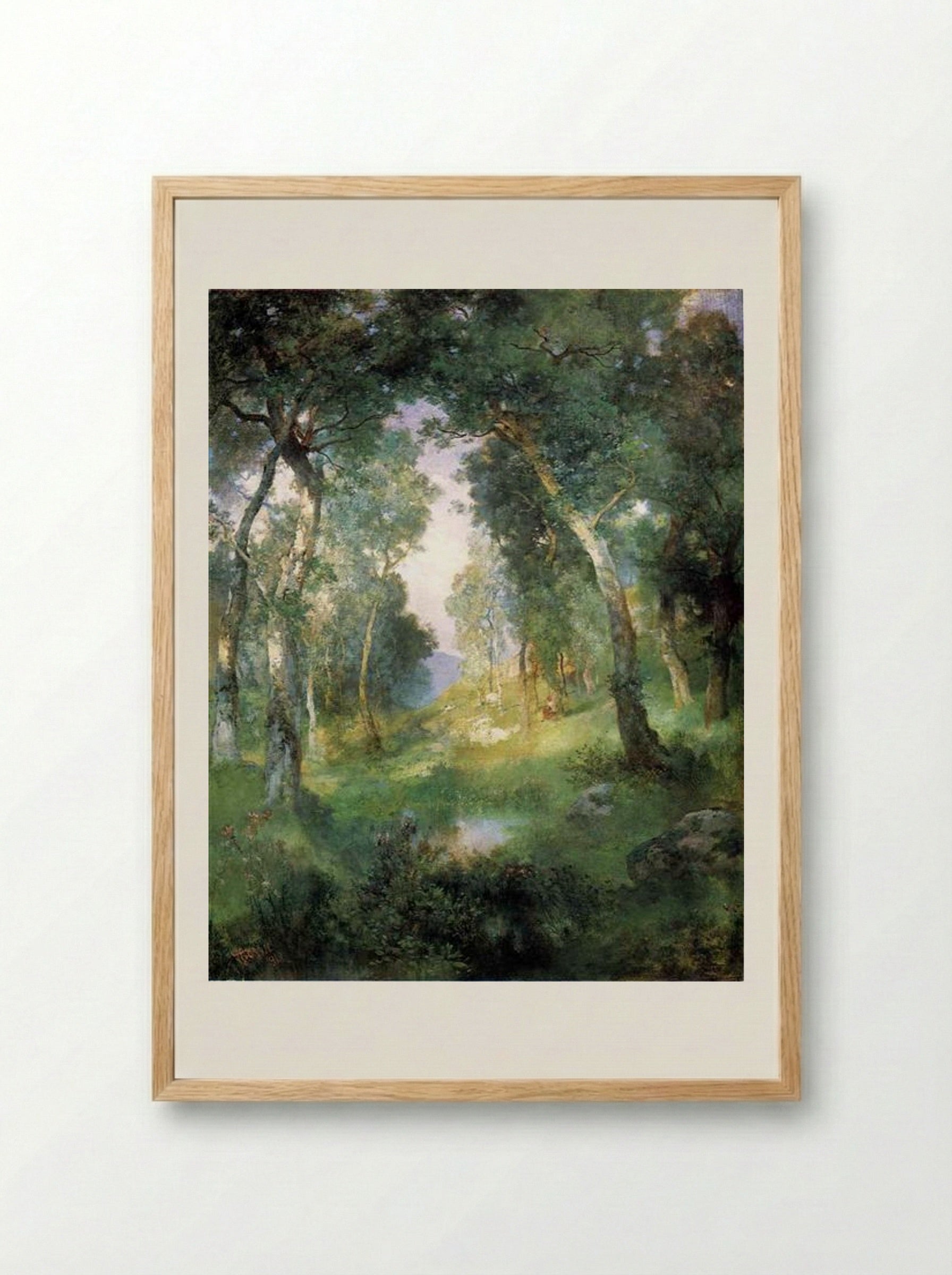 Forest Glade, Santa Barbara - Julius LeBlanc Stewart - Framed Print Wood