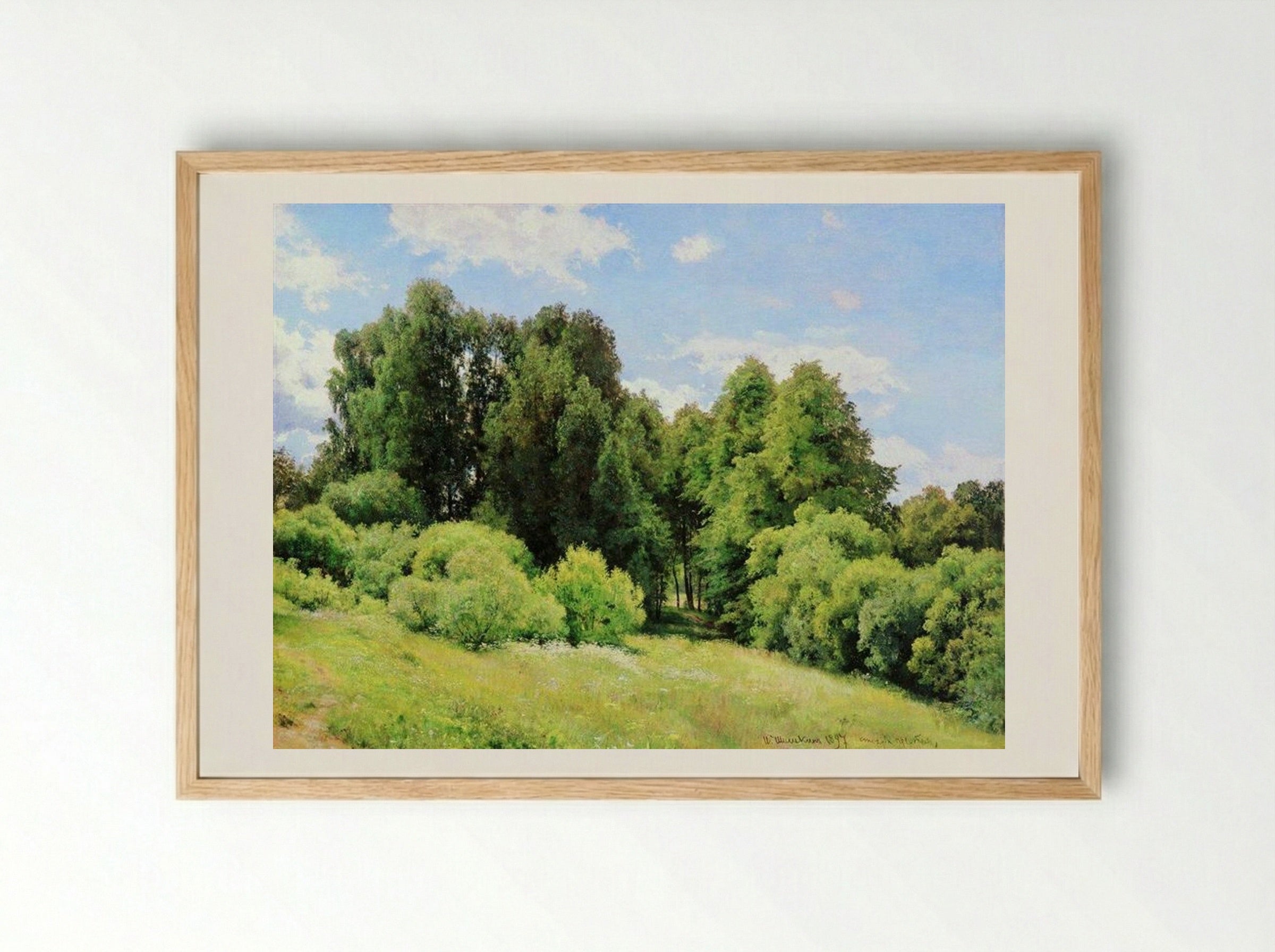 Forest Glade - Ivan Shishkin - Framed Print Wood