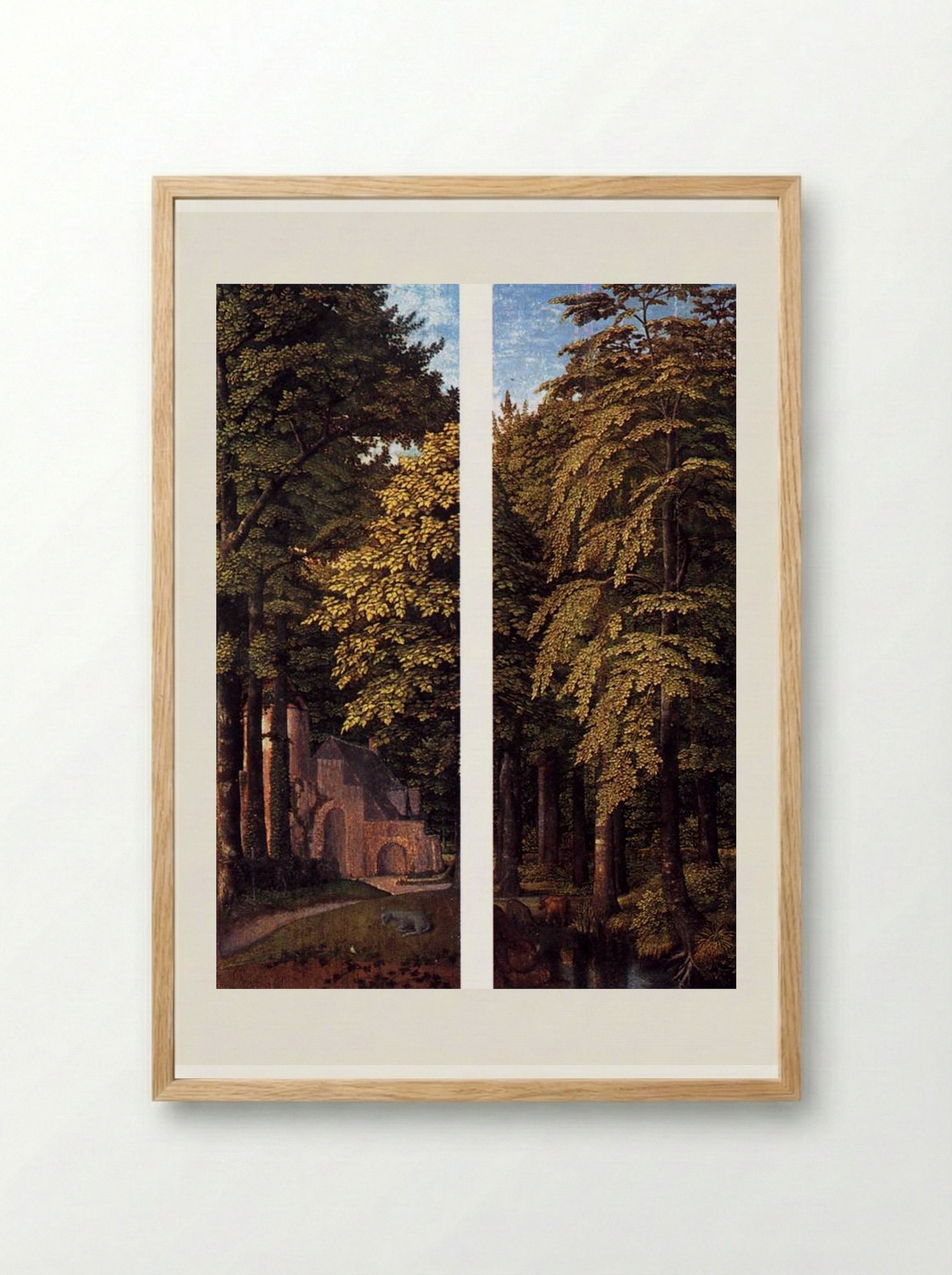 Forest Scene - Gerard David - Framed Print Wood