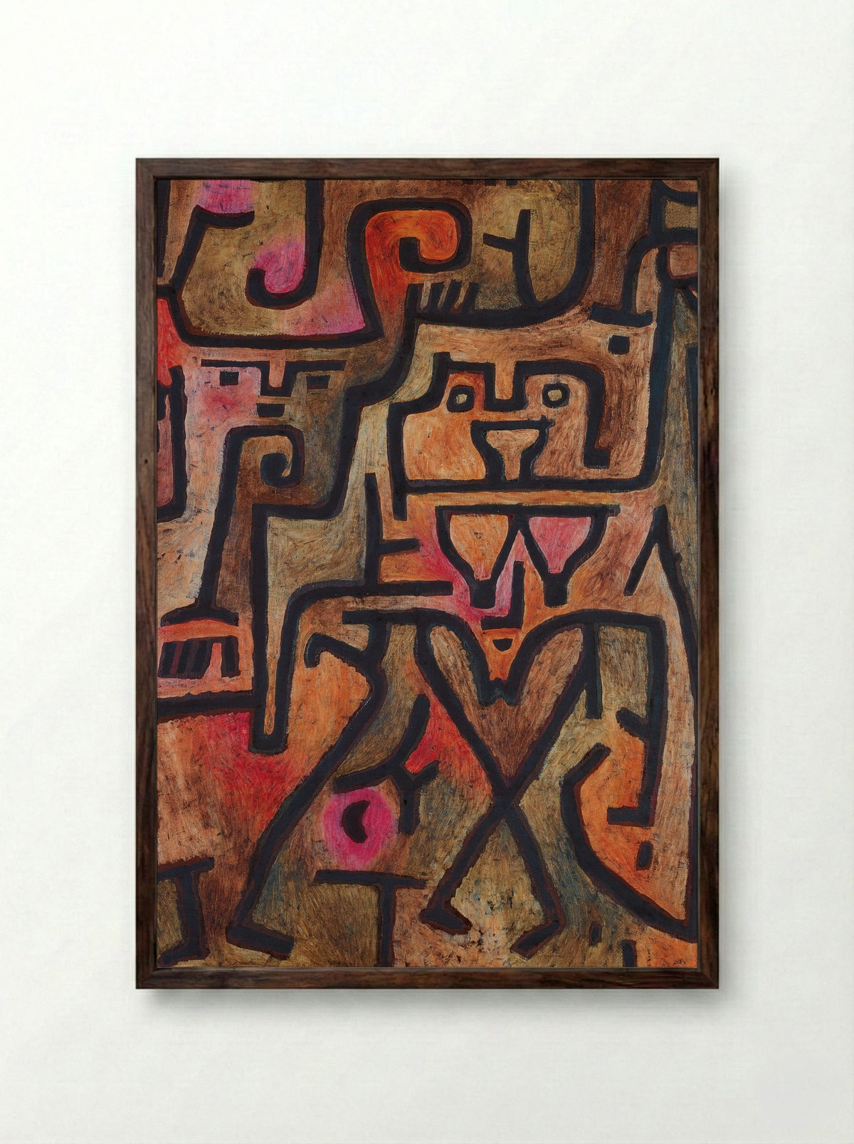 Forest Witch - Paul Klee - Framed Print Dark Wood