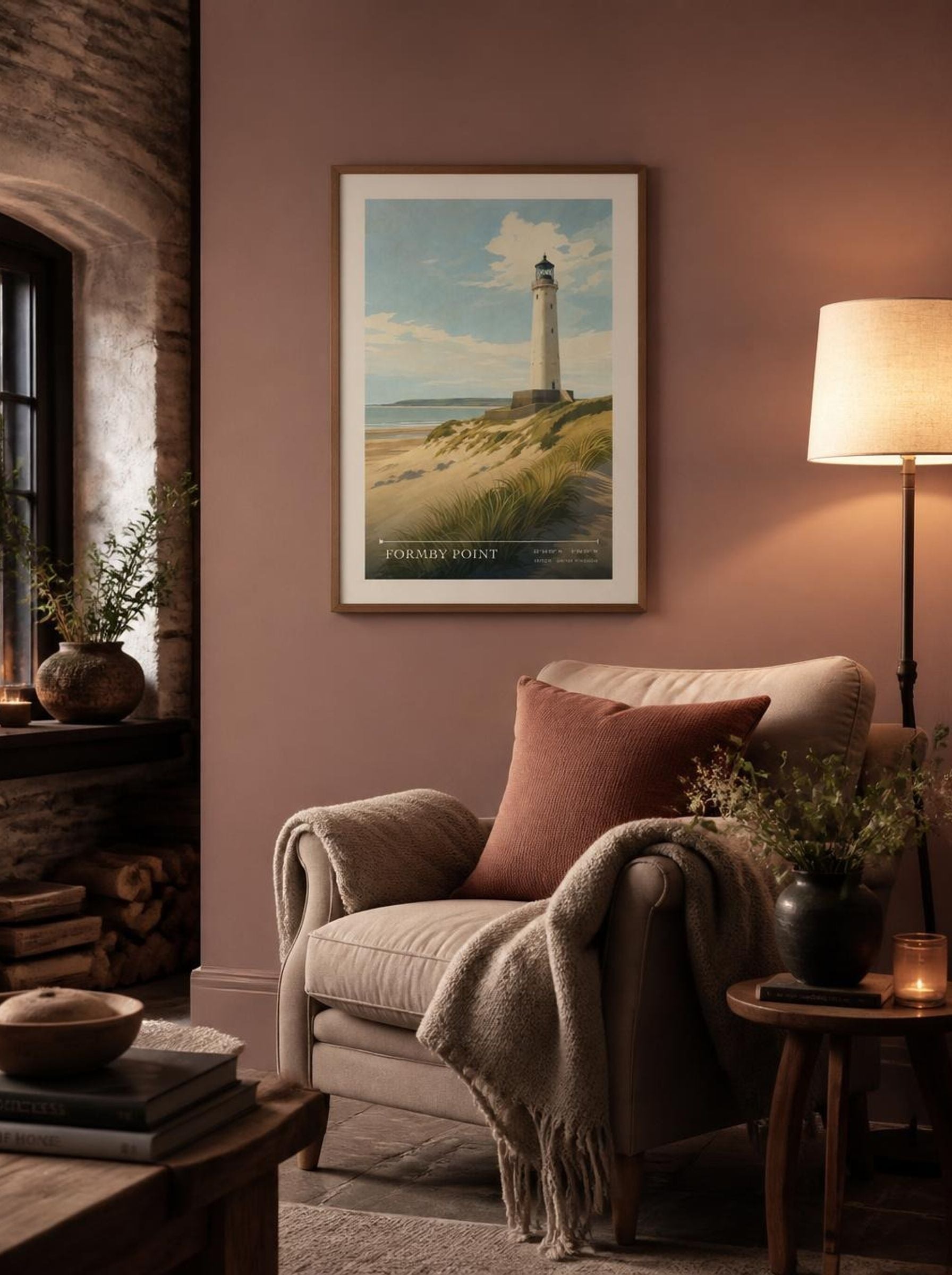 Formby Point Sefton United Kingdom Travel Poster - Lifestyle