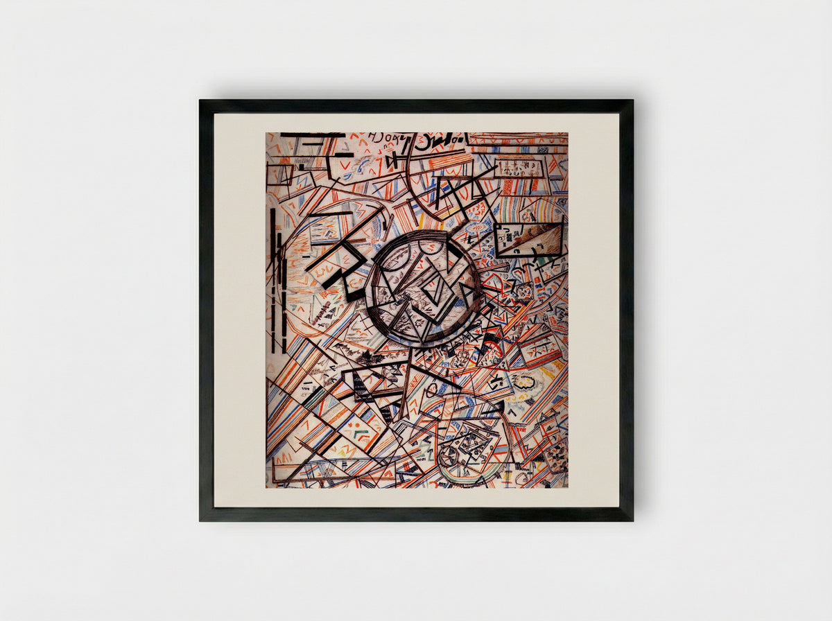 Formula of the Universe - Pavel Filonov - Framed Print Black
