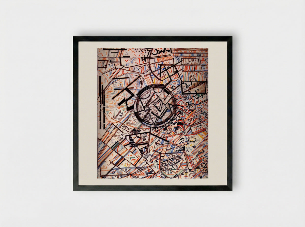 Formula of the Universe - Pavel Filonov - Framed Print Black