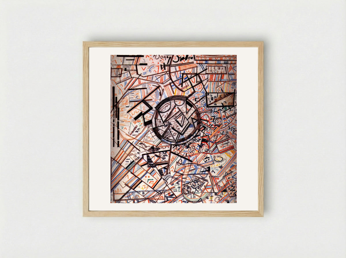 Formula of the Universe - Pavel Filonov - Framed Print Wood