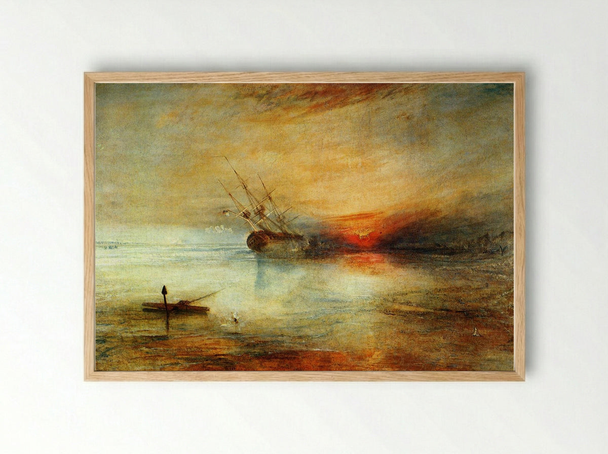 Fort Vimieux - J.M.W. Turner - Framed Print Wood