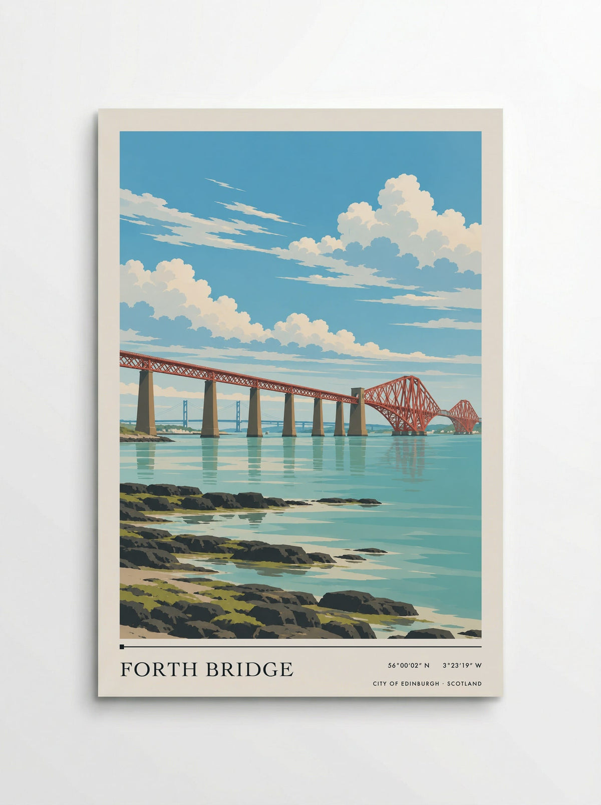 Forth Bridge, City of Edinburgh | Travel Poster - Poster