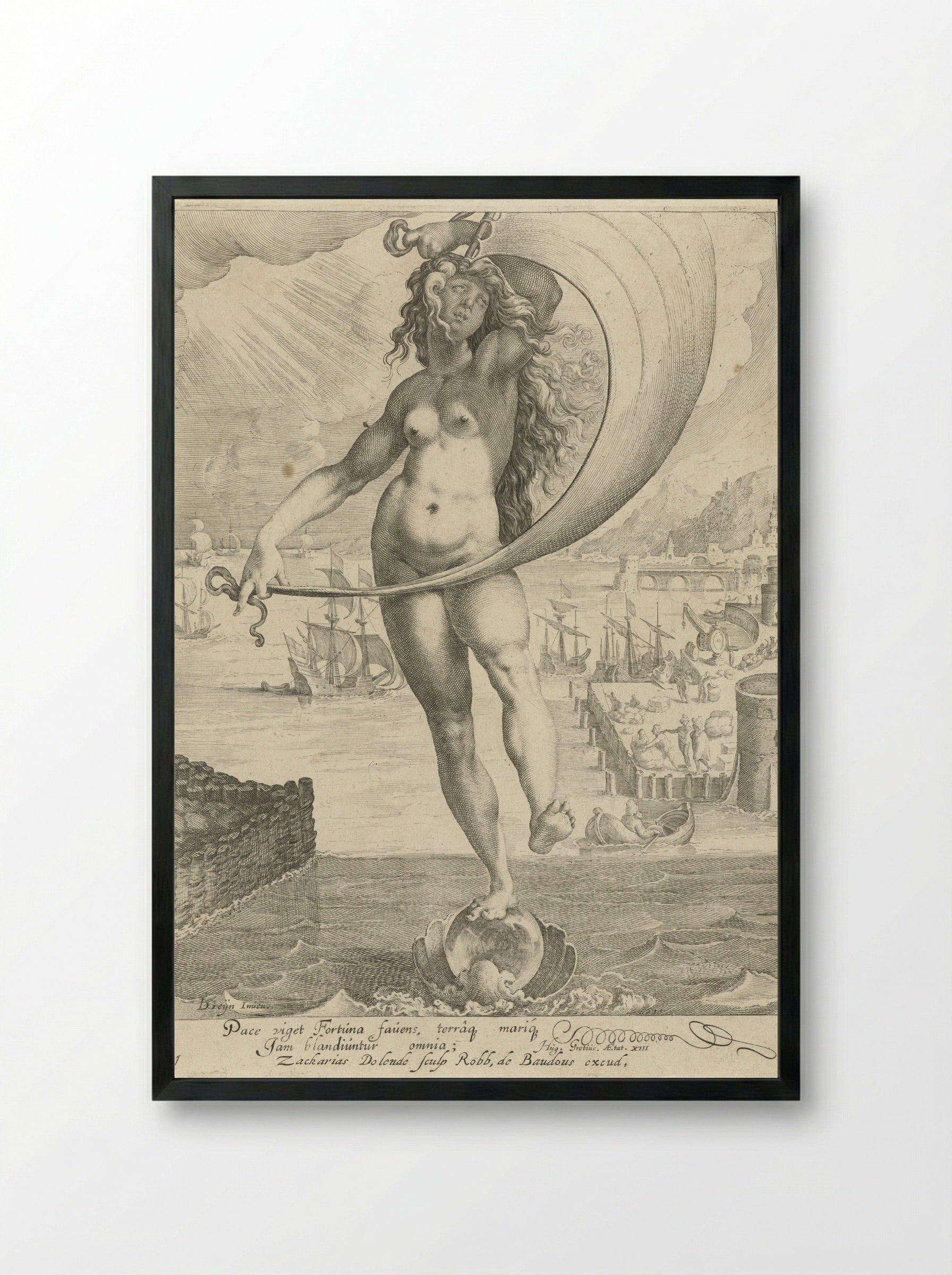 Fortuna - Zacharias Dolendo - Framed Print Black