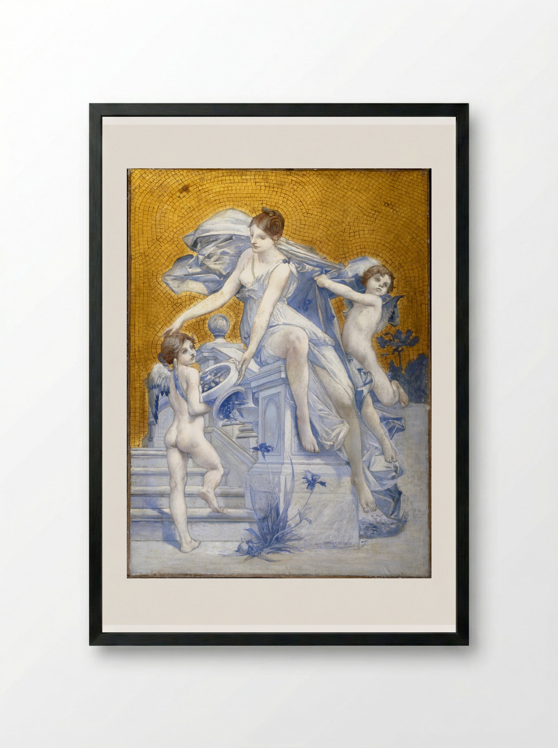 Fortune - Luc-Olivier Merson - Framed Print Black