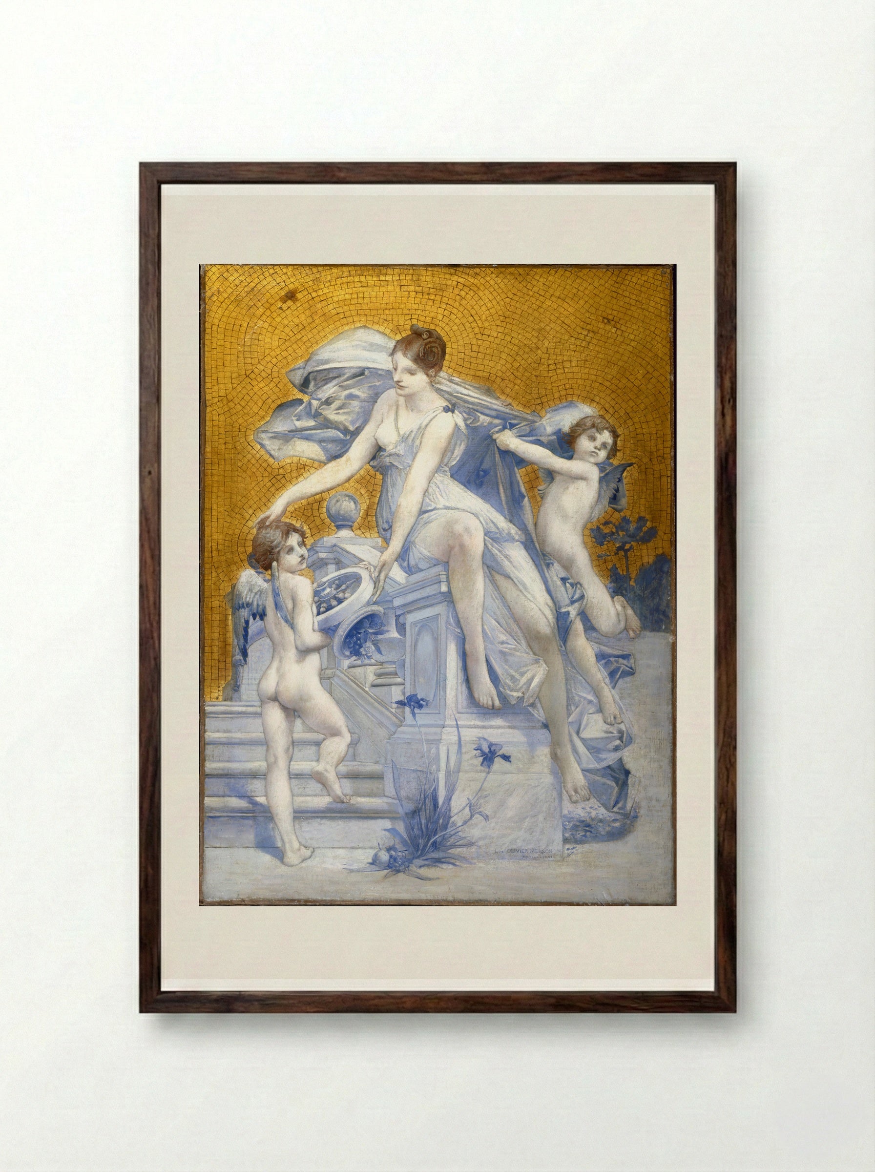 Fortune - Luc-Olivier Merson - Framed Print Dark Wood