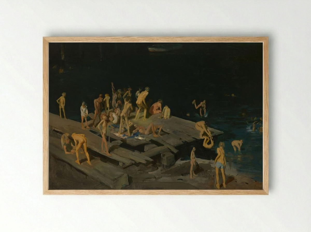Forty-two Kids - George Bellows - Framed Print Wood