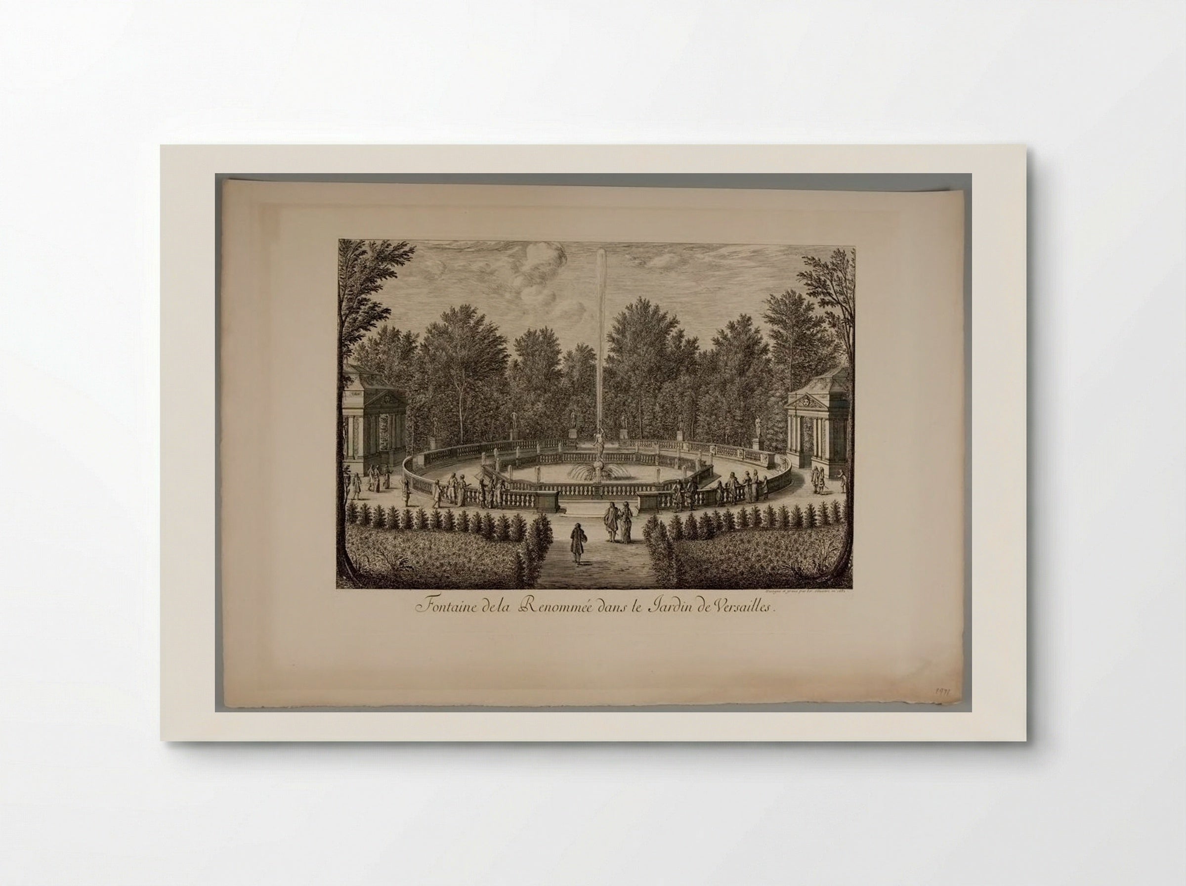 Fountain of Fame in the Garden of Versailles - Israël Silvestre - Poster