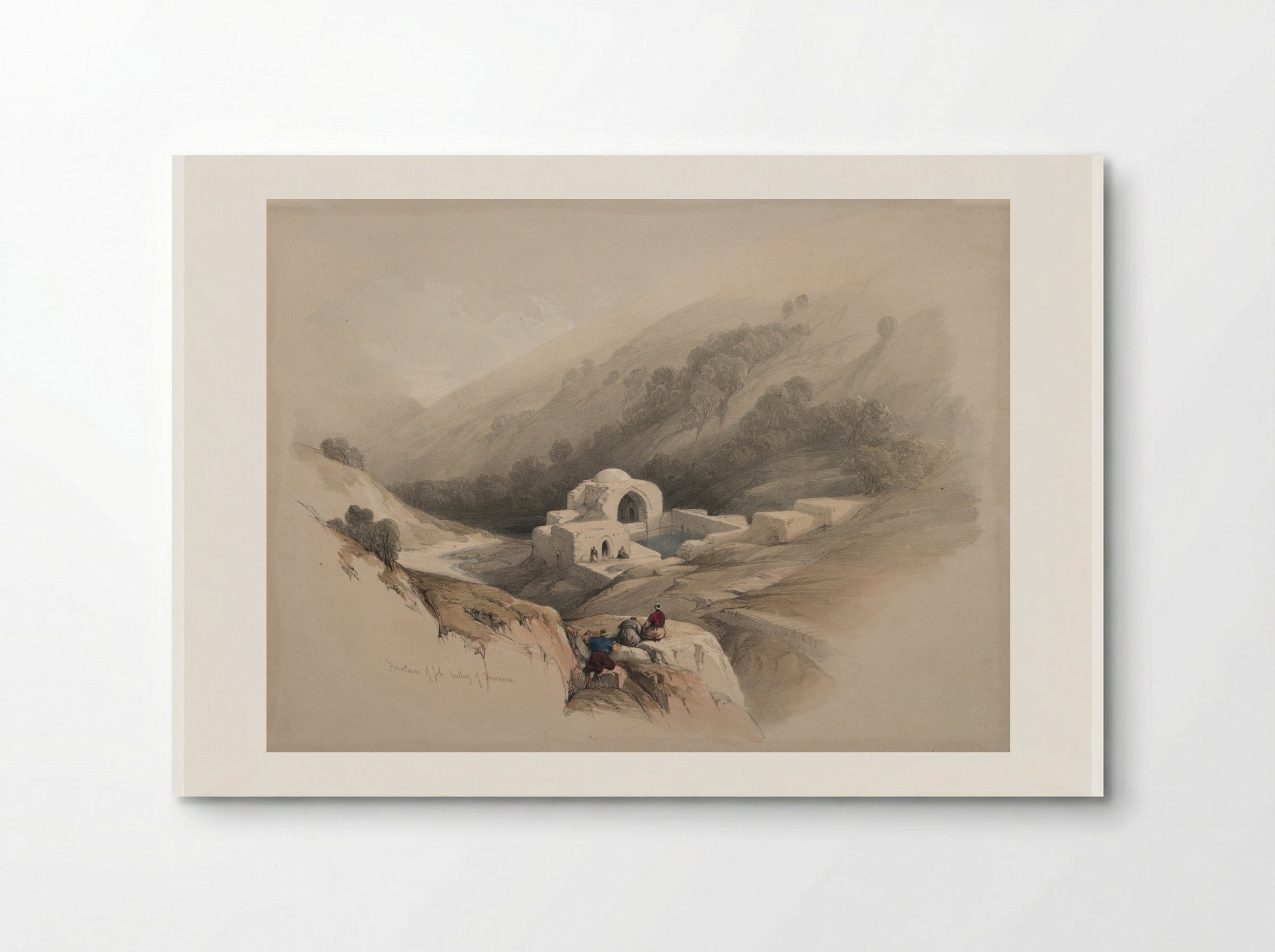 Fountain of Job, Valley of Hinnom - David Roberts - Poster
